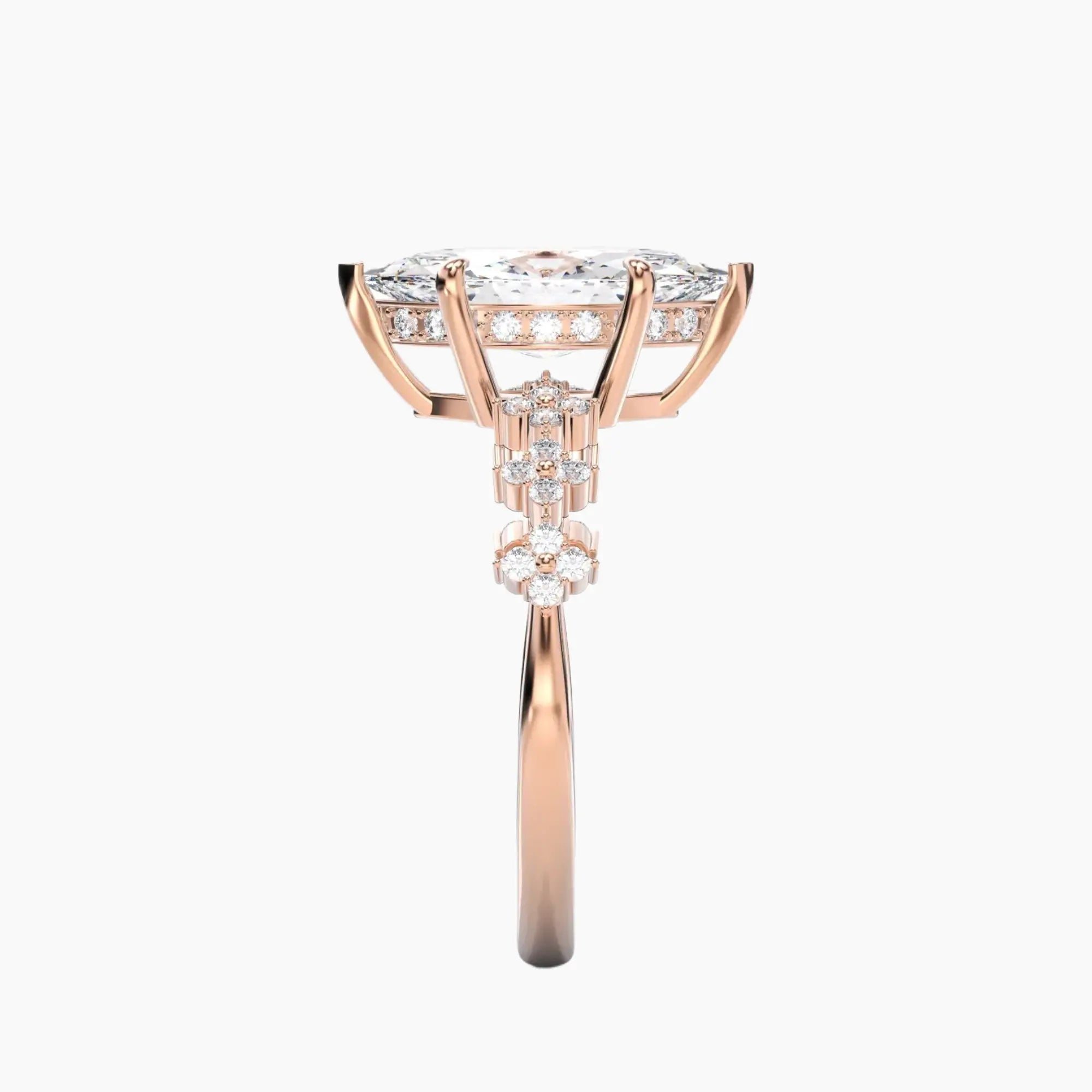 OBSER077 - Starveil Marquise engagement ring setting view 9