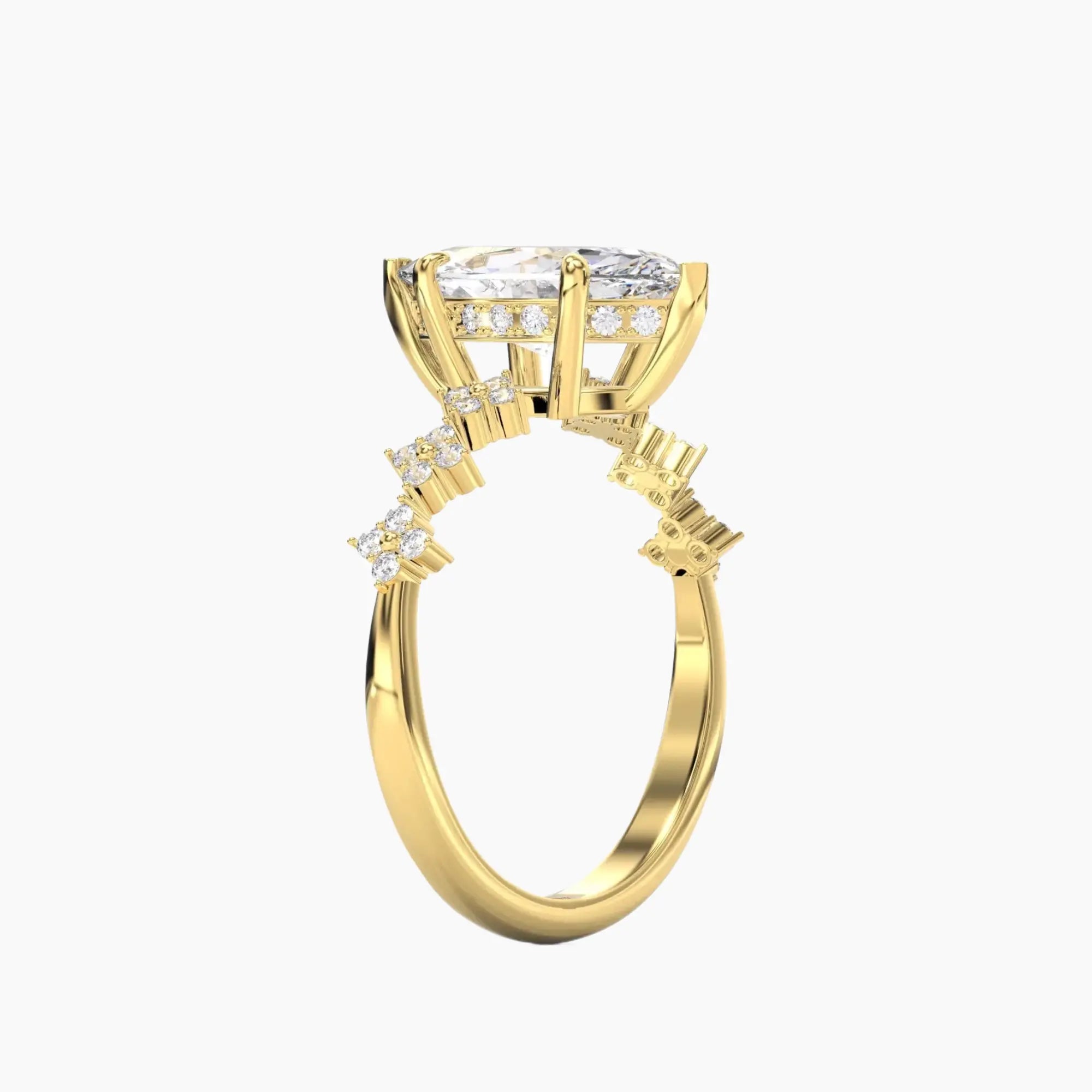 OBSER077 - Starveil Marquise engagement ring setting view 5