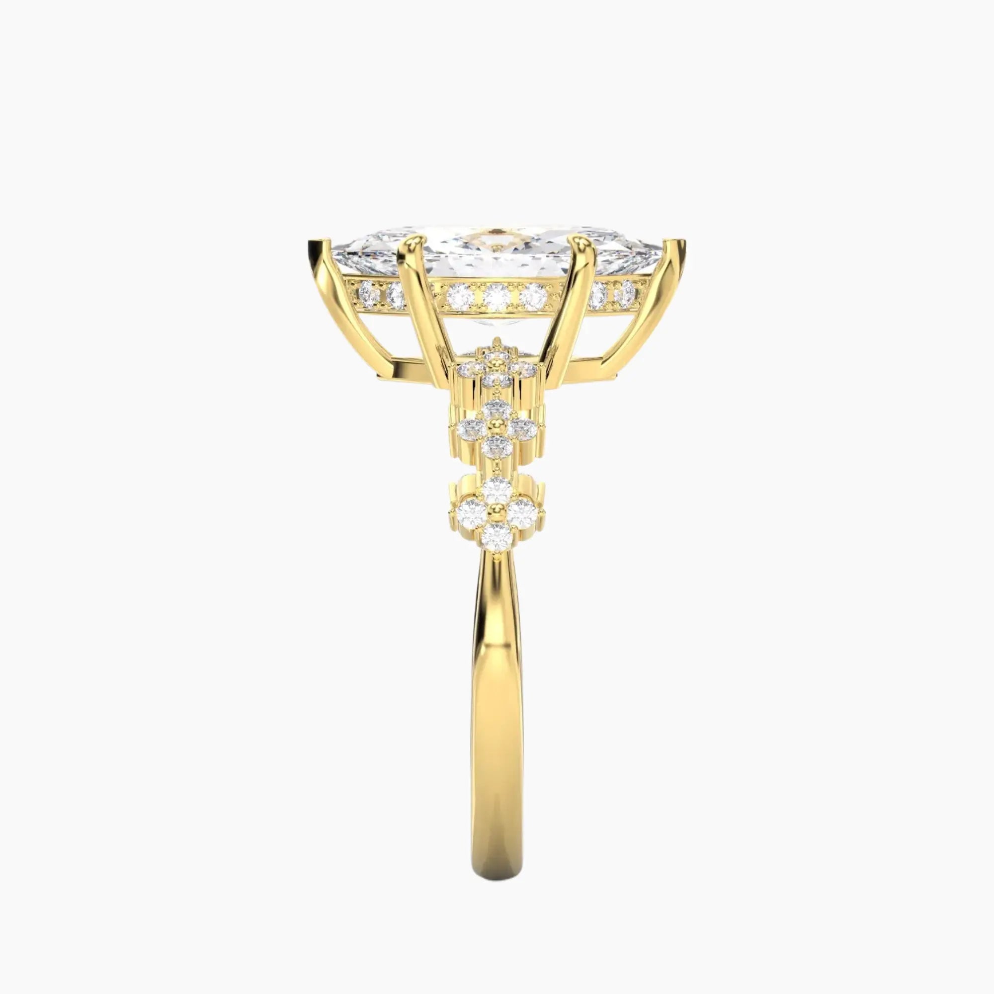 OBSER077 - Starveil Marquise engagement ring setting view 6
