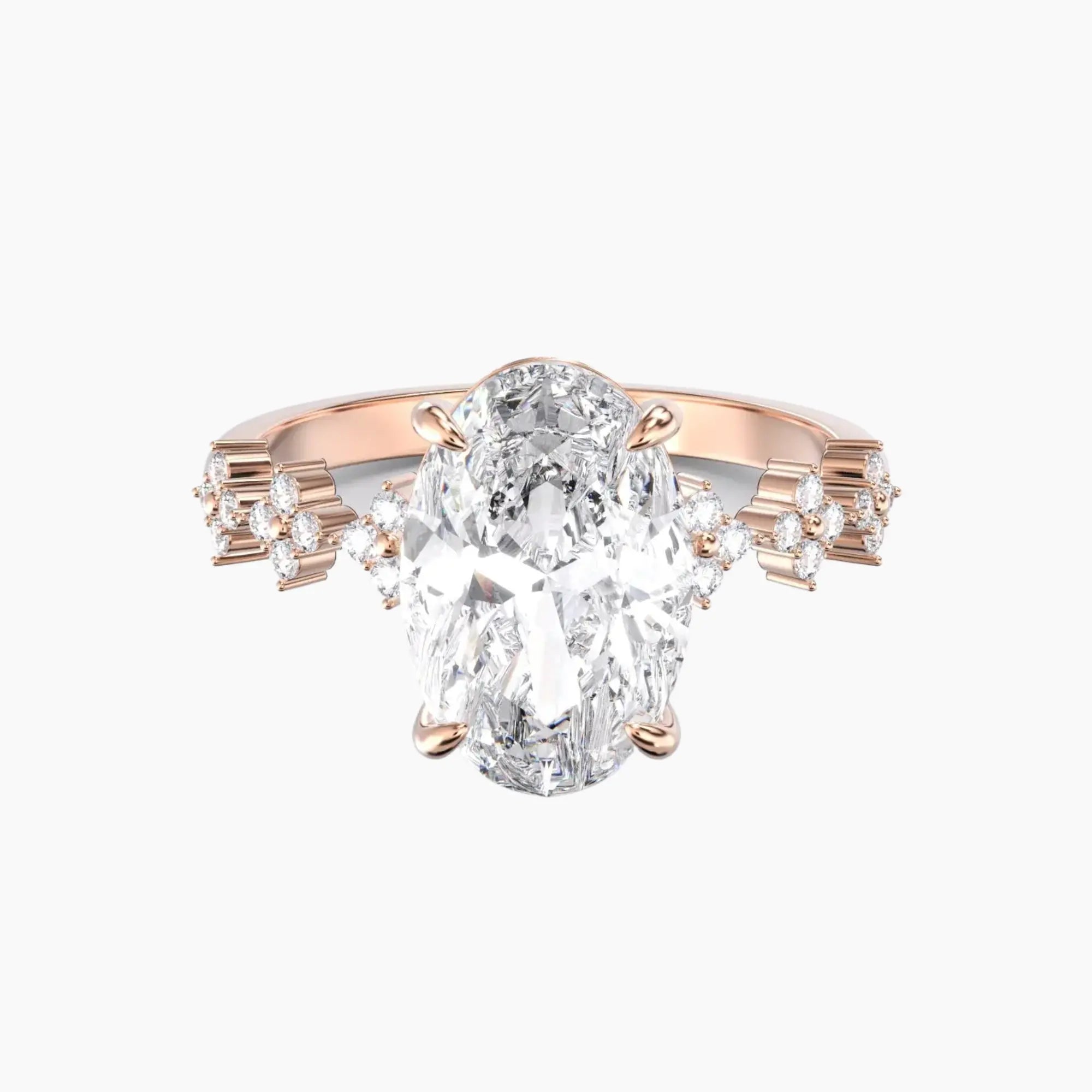 OBSER203 - Starveil Oval engagement ring setting view 7