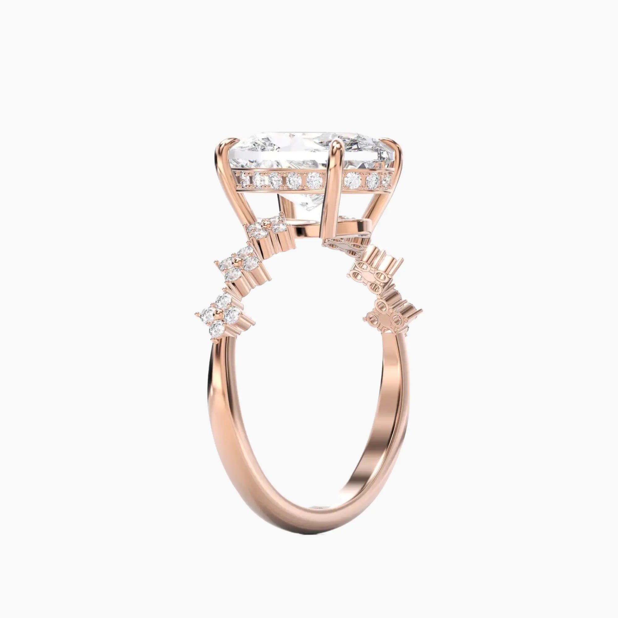 OBSER203 - Starveil Oval engagement ring setting view 8