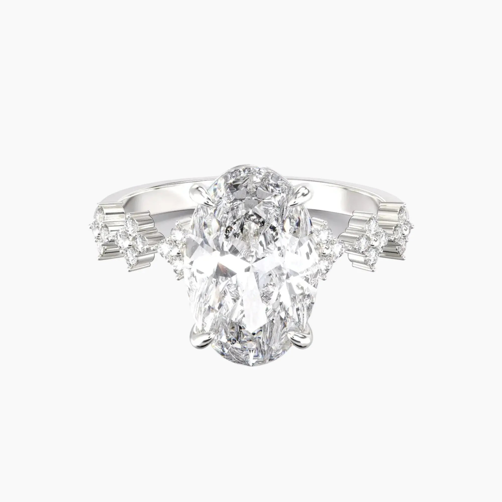 OBSER203 - Starveil Oval engagement ring setting view 1