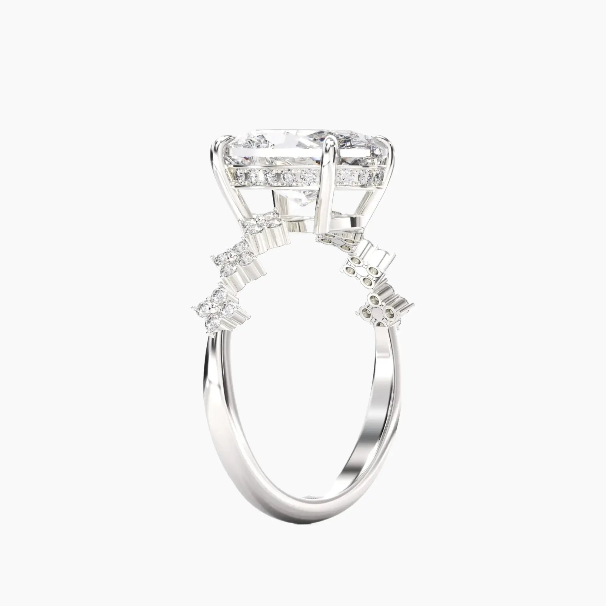 OBSER203 - Starveil Oval engagement ring setting view 2