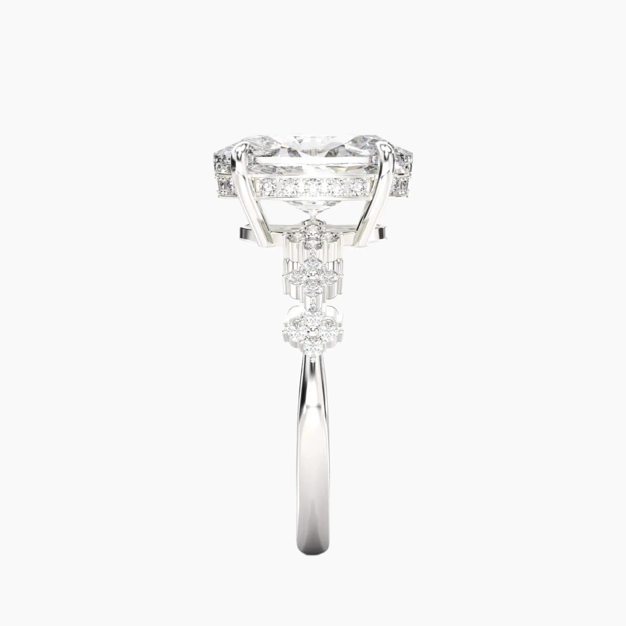 OBSER203 - Starveil Oval engagement ring setting view 3