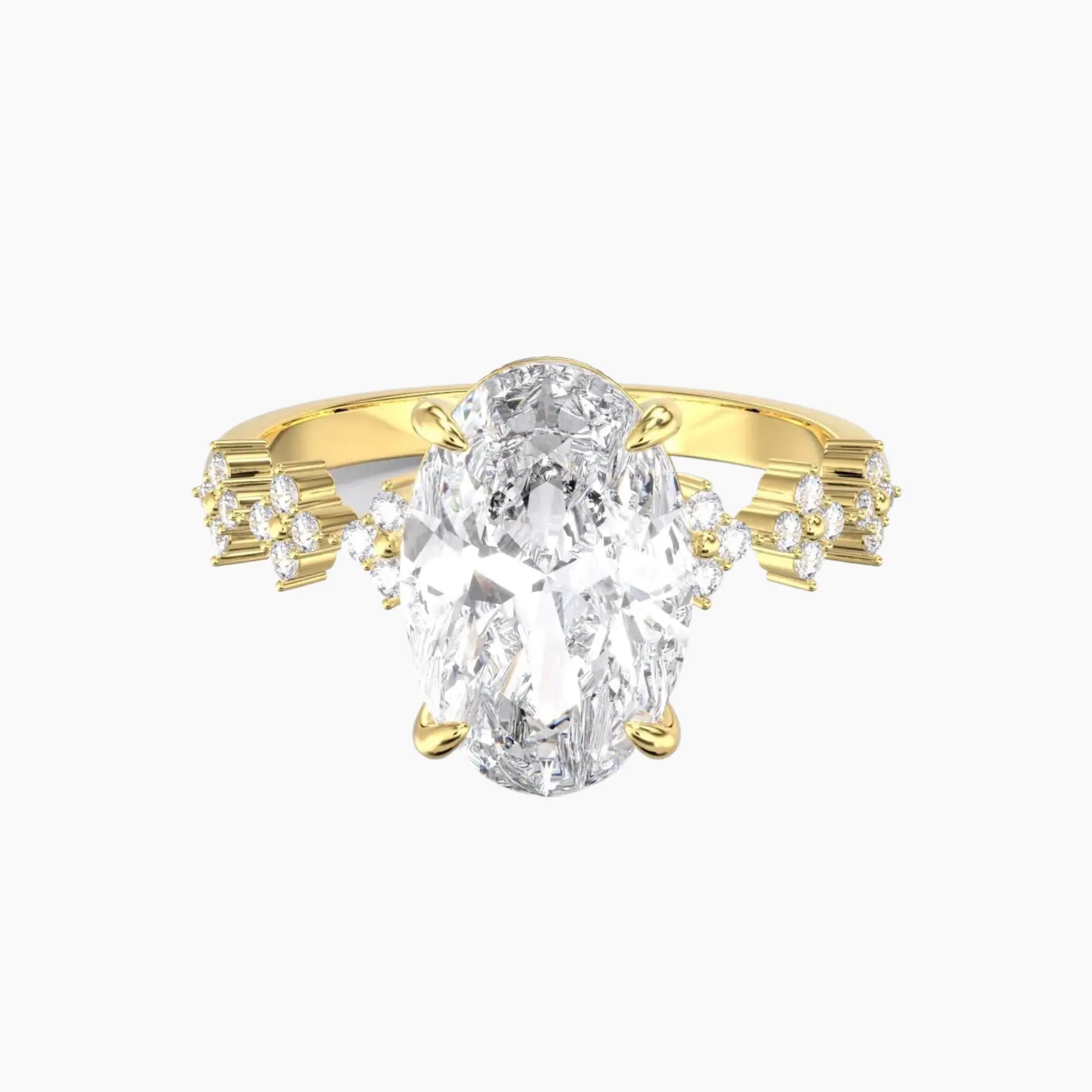 OBSER203 - Starveil Oval engagement ring setting view 4