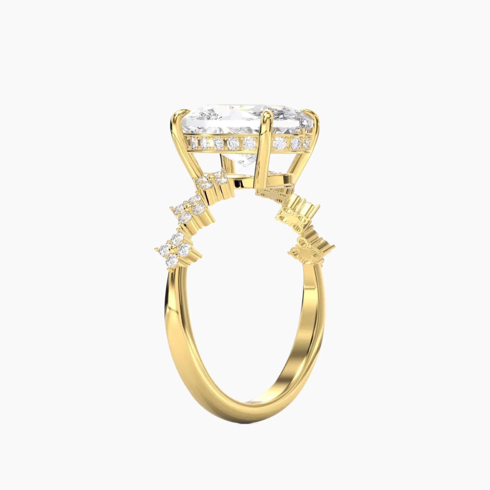 OBSER203 - Starveil Oval engagement ring setting view 5