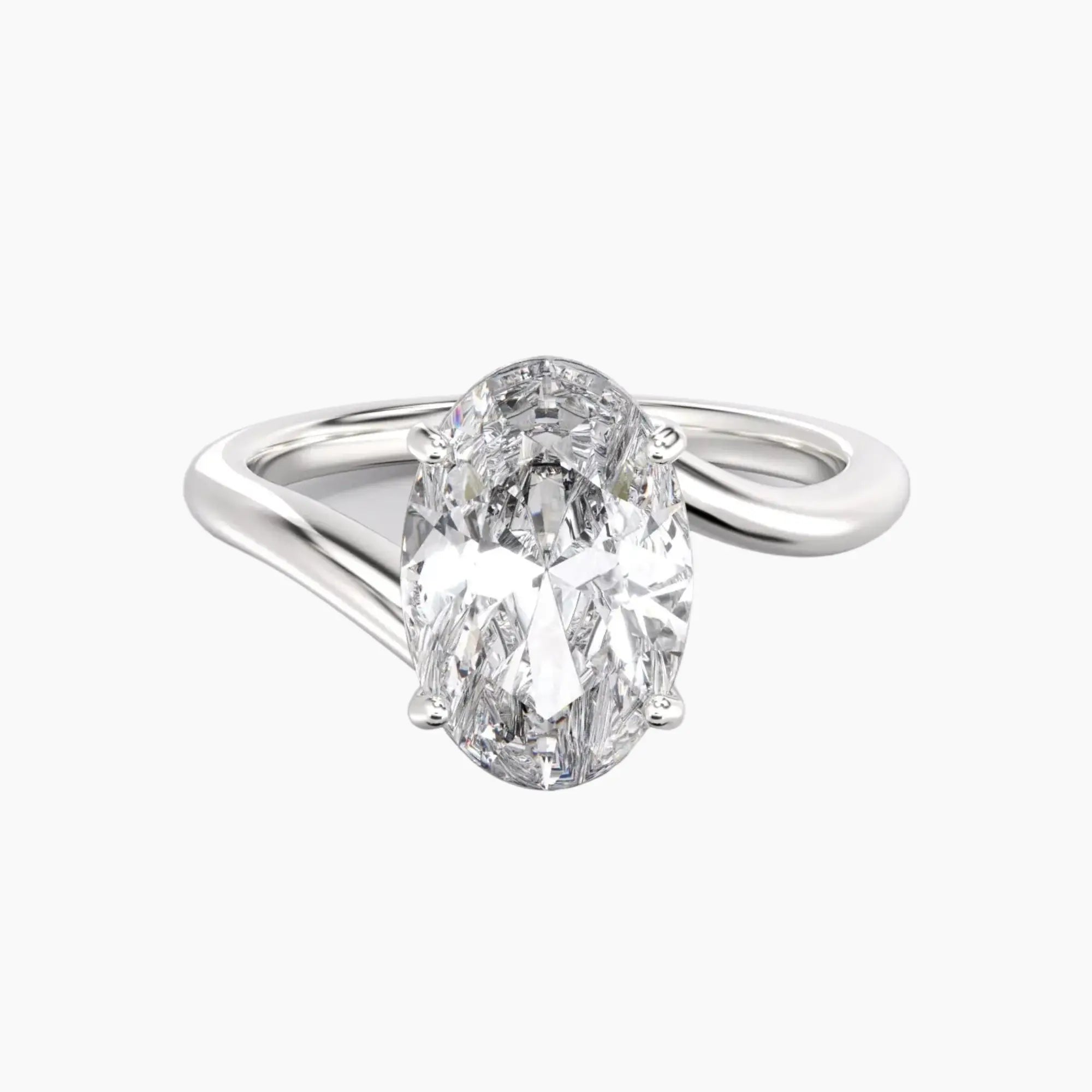 OBSER199 - Whisper Oval engagement ring setting view 1