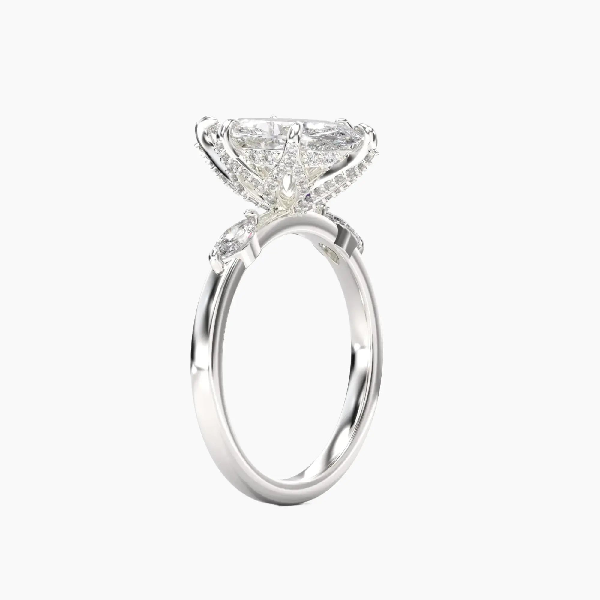 OBSER076 - Auracle Marquise engagement ring setting view 2
