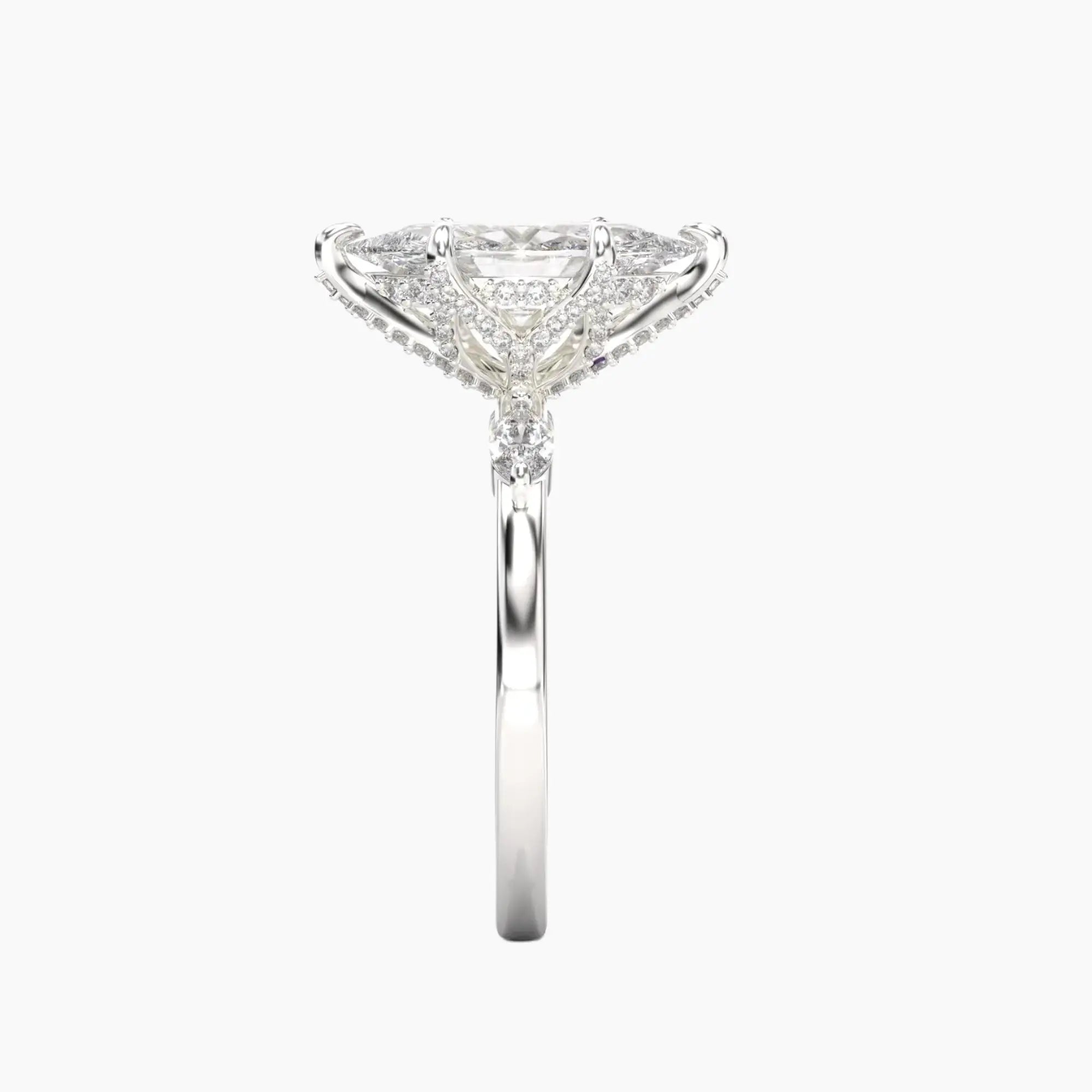 OBSER076 - Auracle Marquise engagement ring setting view 3