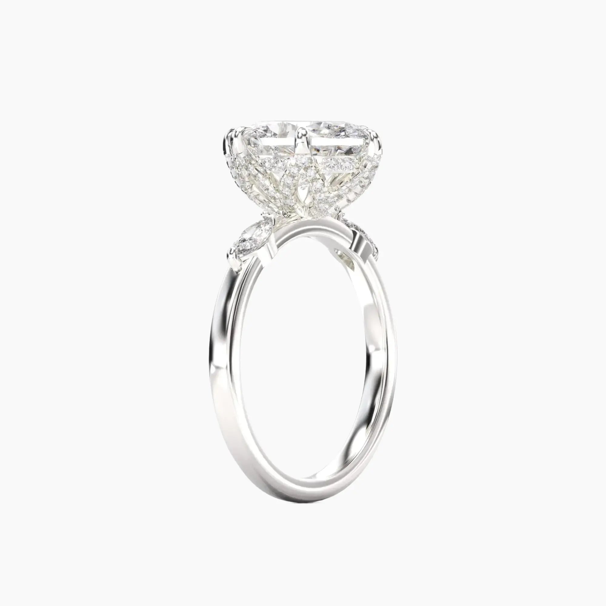 OBSER030 - Auracle Oval engagement ring setting view 2