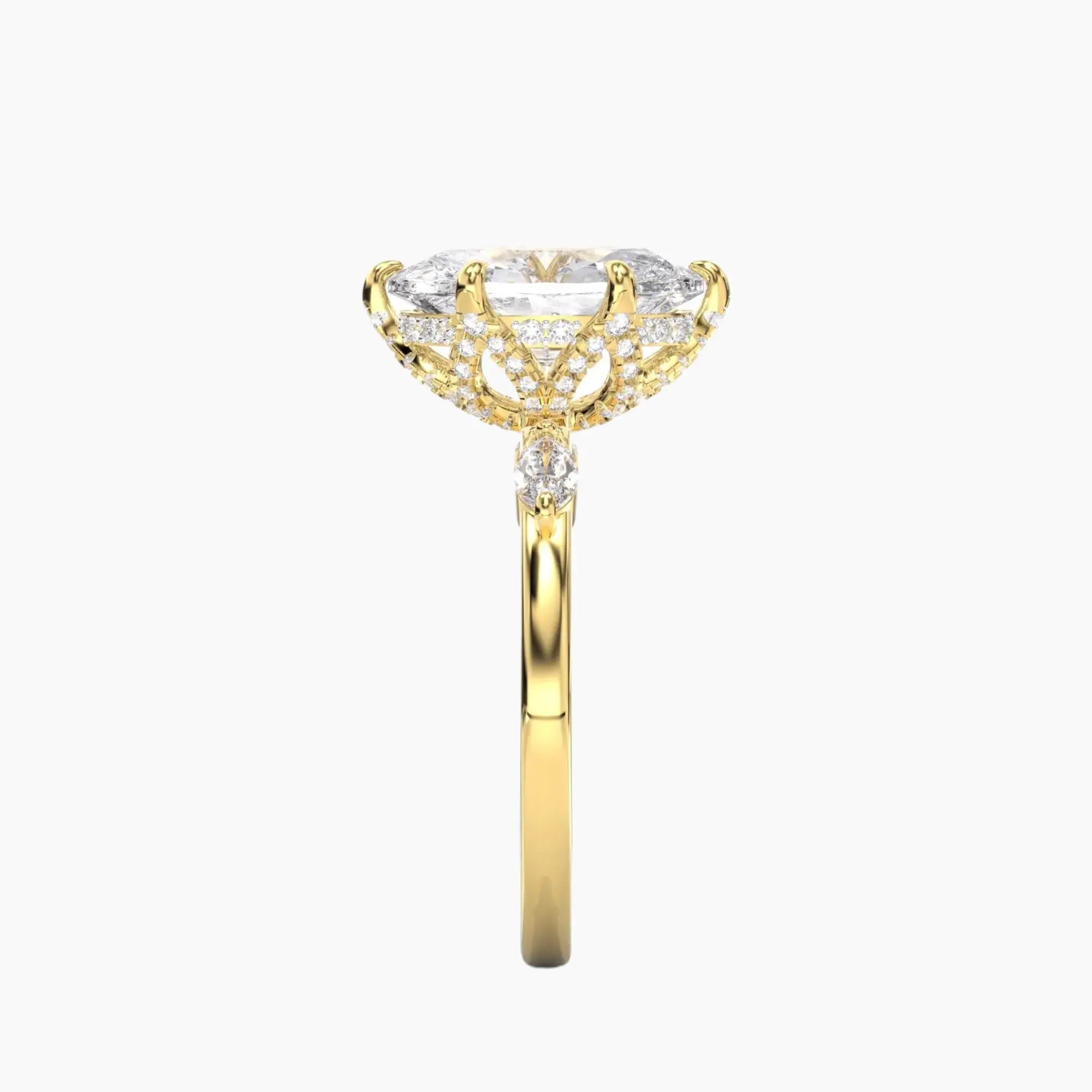 OBSER030 - Auracle Oval engagement ring setting view 6