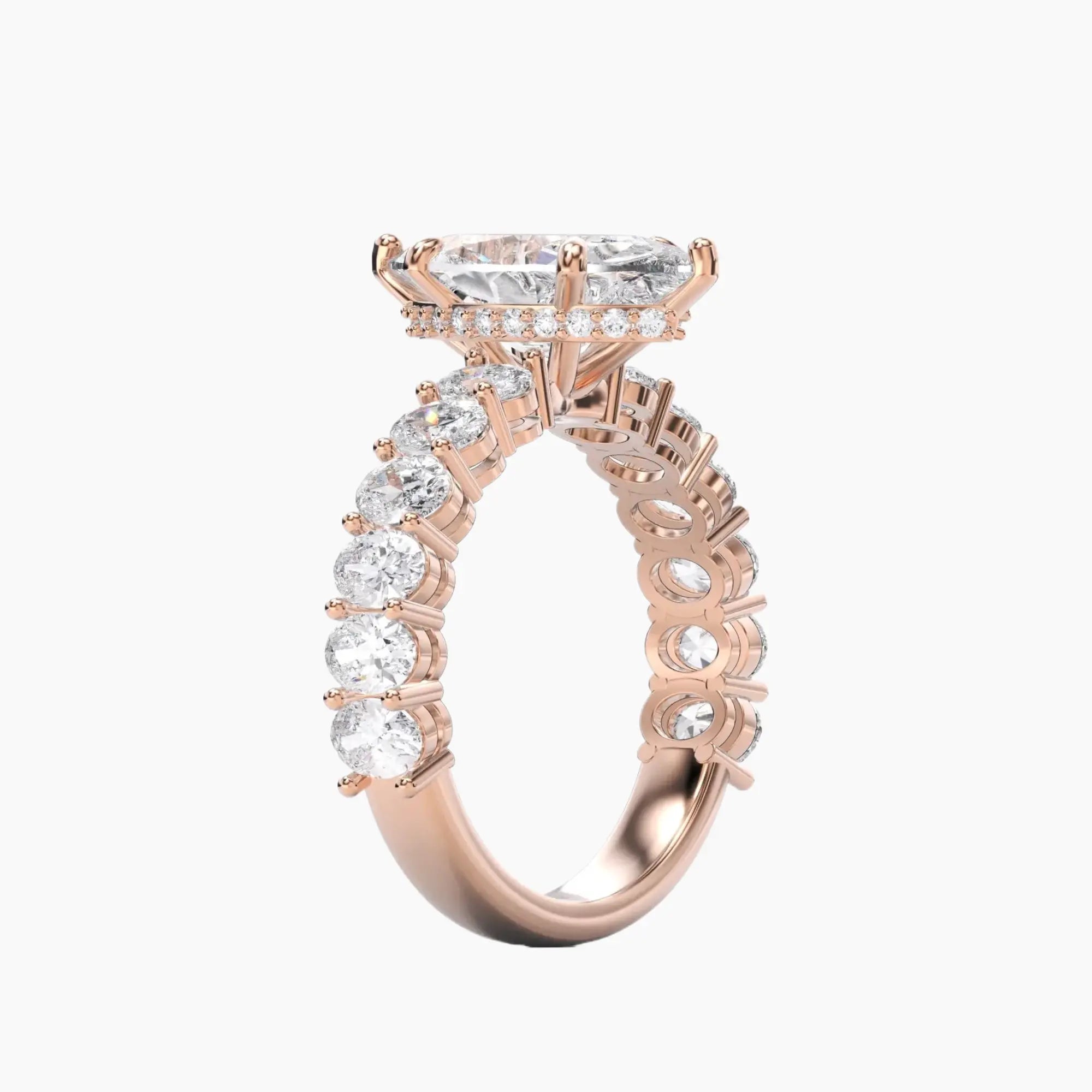 OBSER196 - Celestia Marquise engagement ring setting view 8