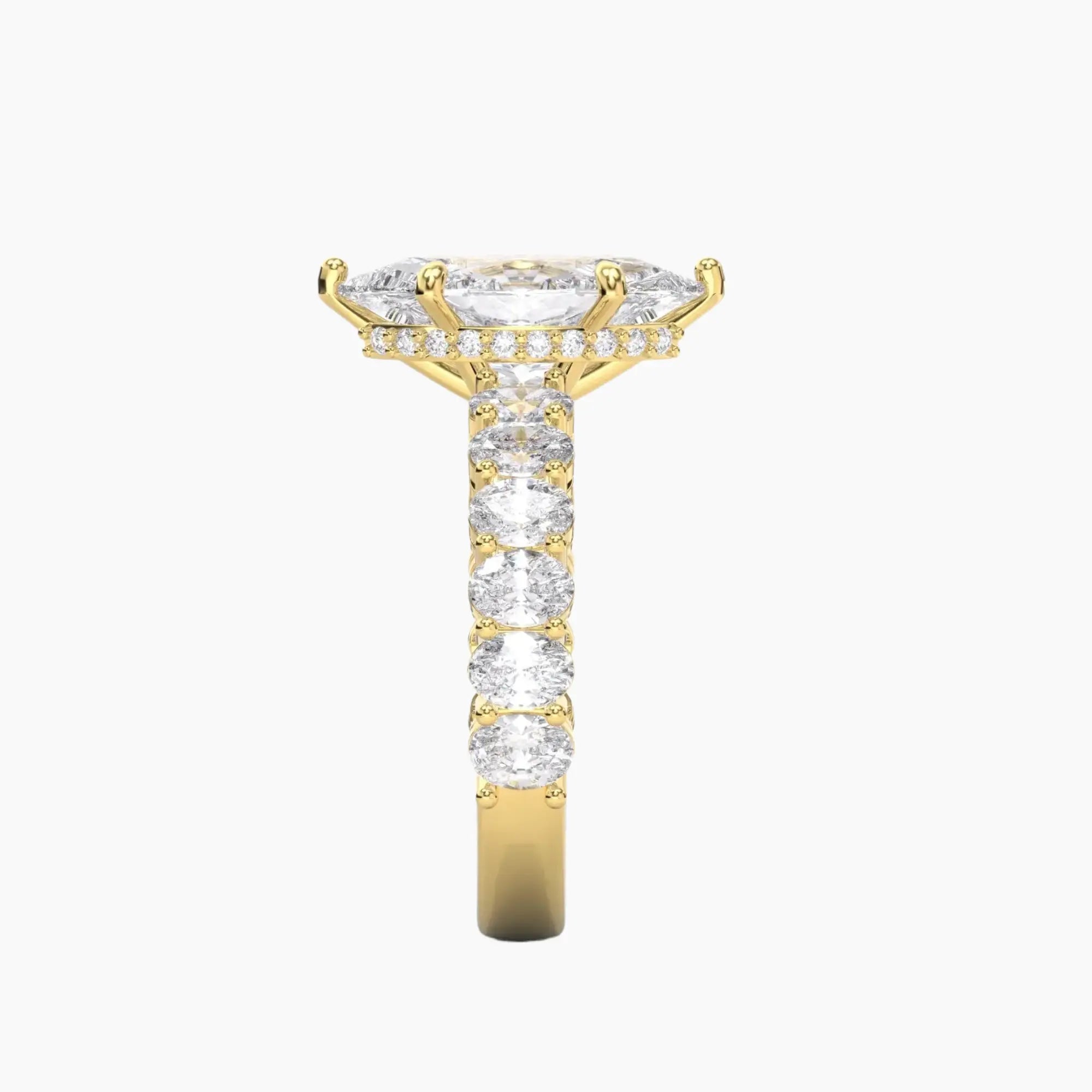 OBSER196 - Celestia Marquise engagement ring setting view 6