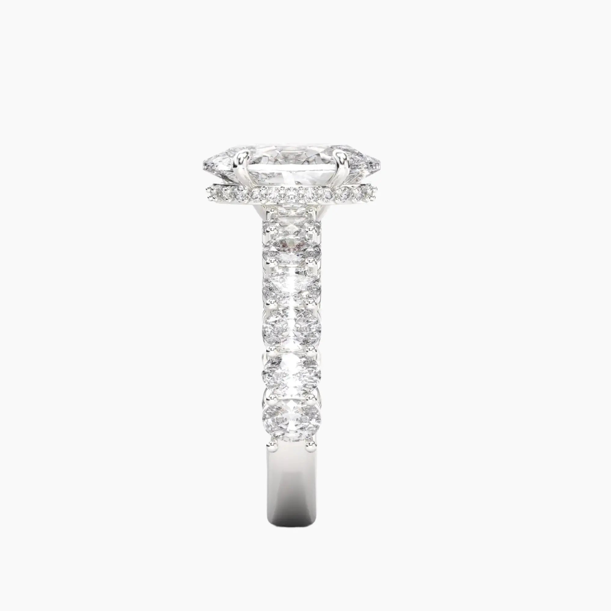 OBSER110 - Celestia Oval engagement ring setting view 3