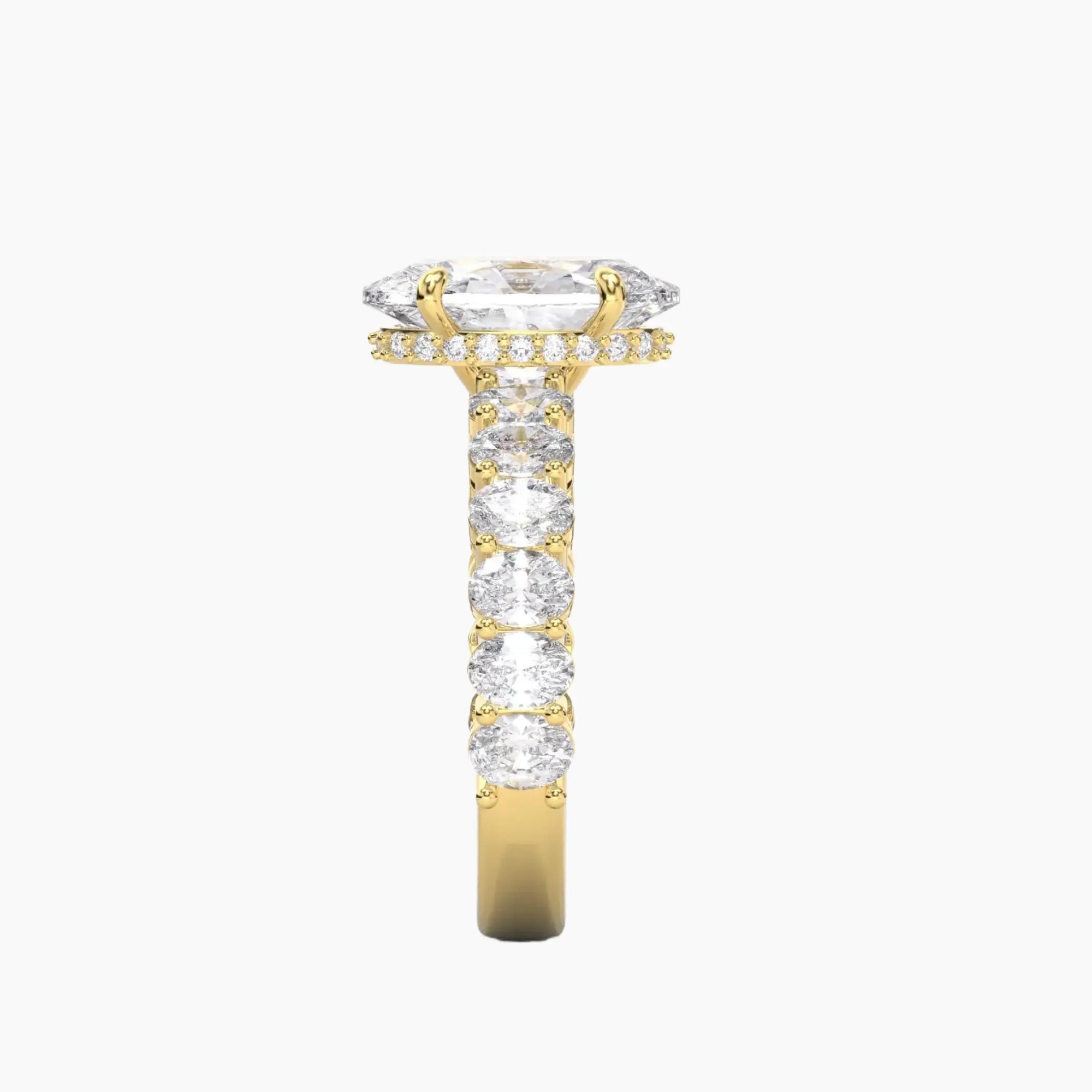 OBSER110 - Celestia Oval engagement ring setting view 6