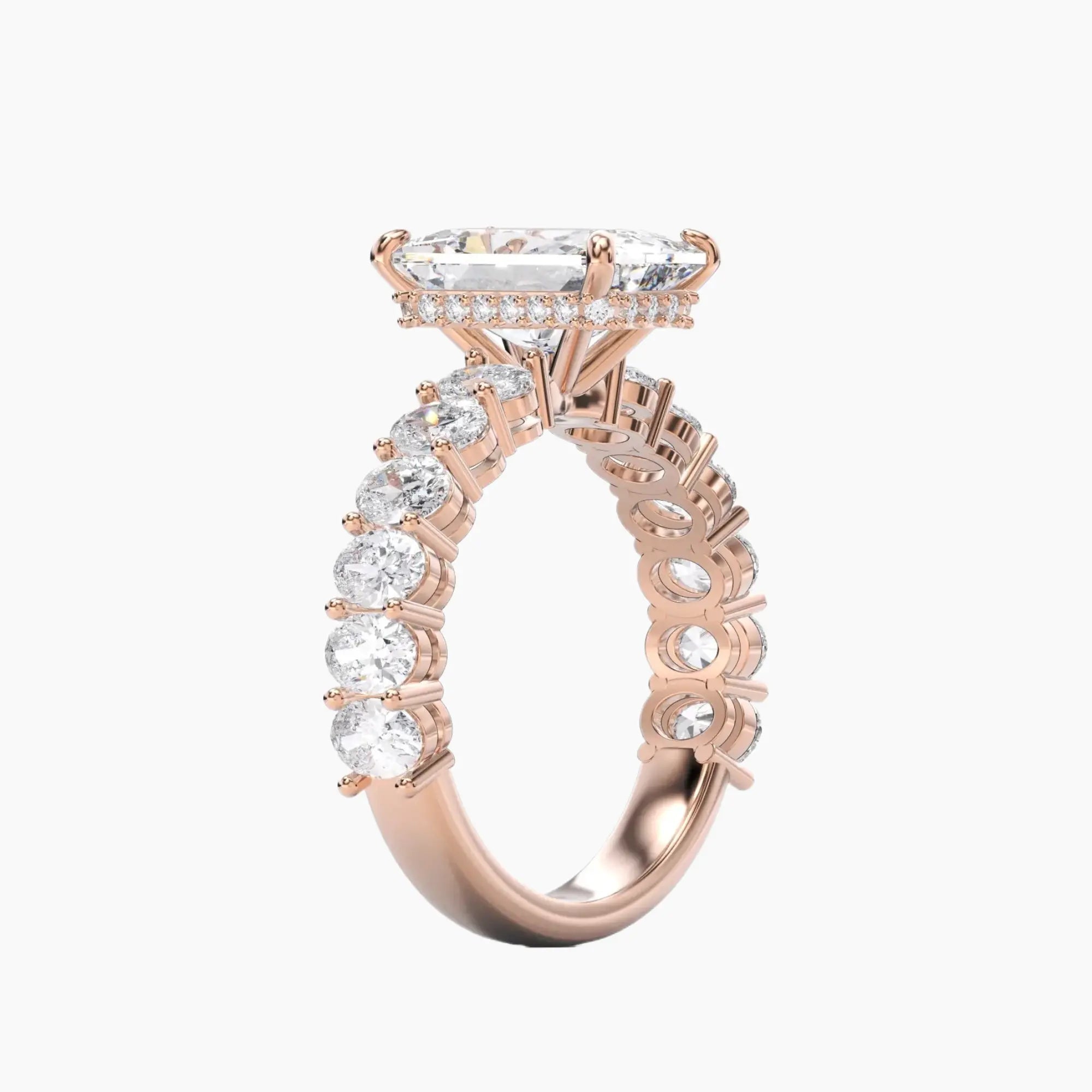 OBSER195 - Celestia Radiant engagement ring setting view 8