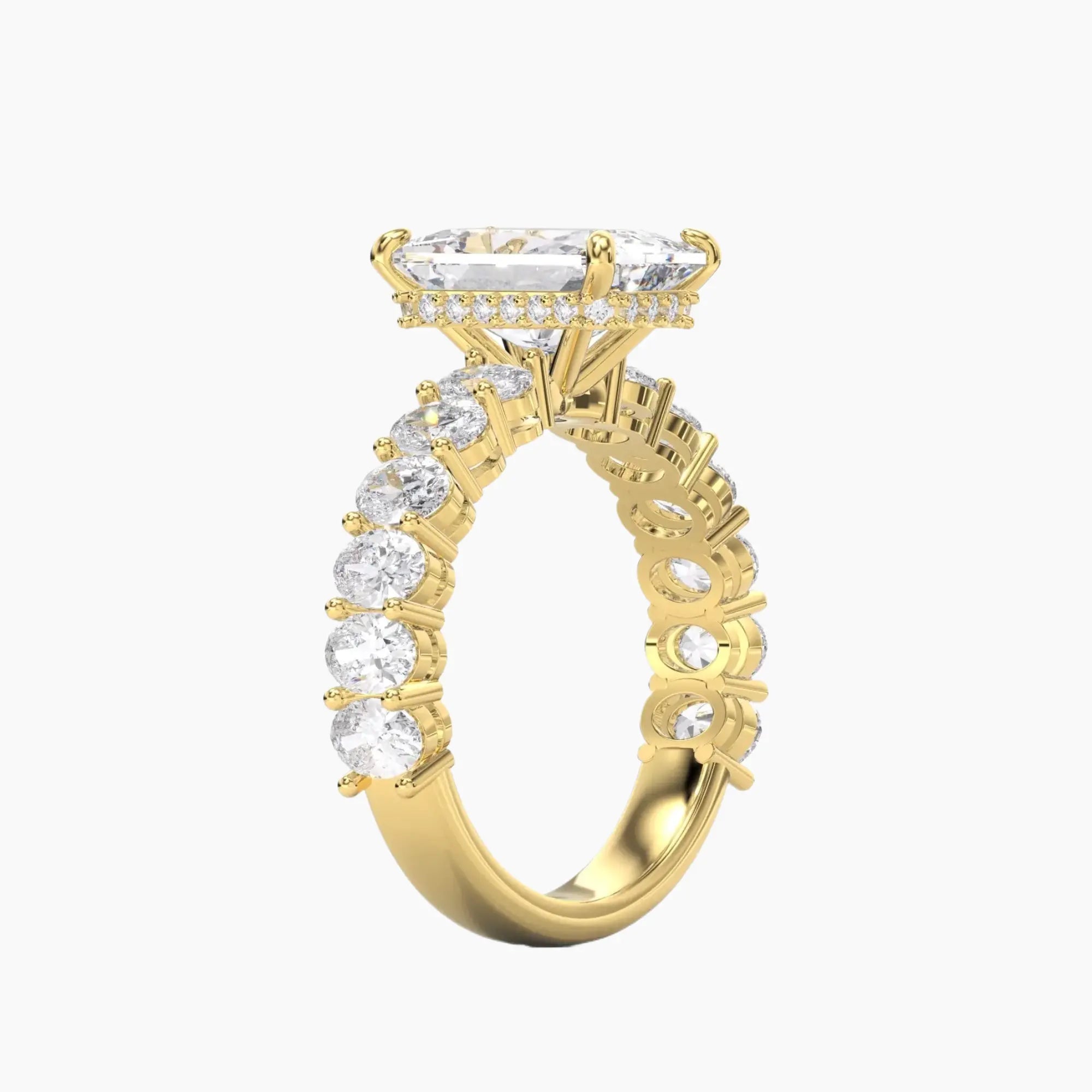 OBSER195 - Celestia Radiant engagement ring setting view 5