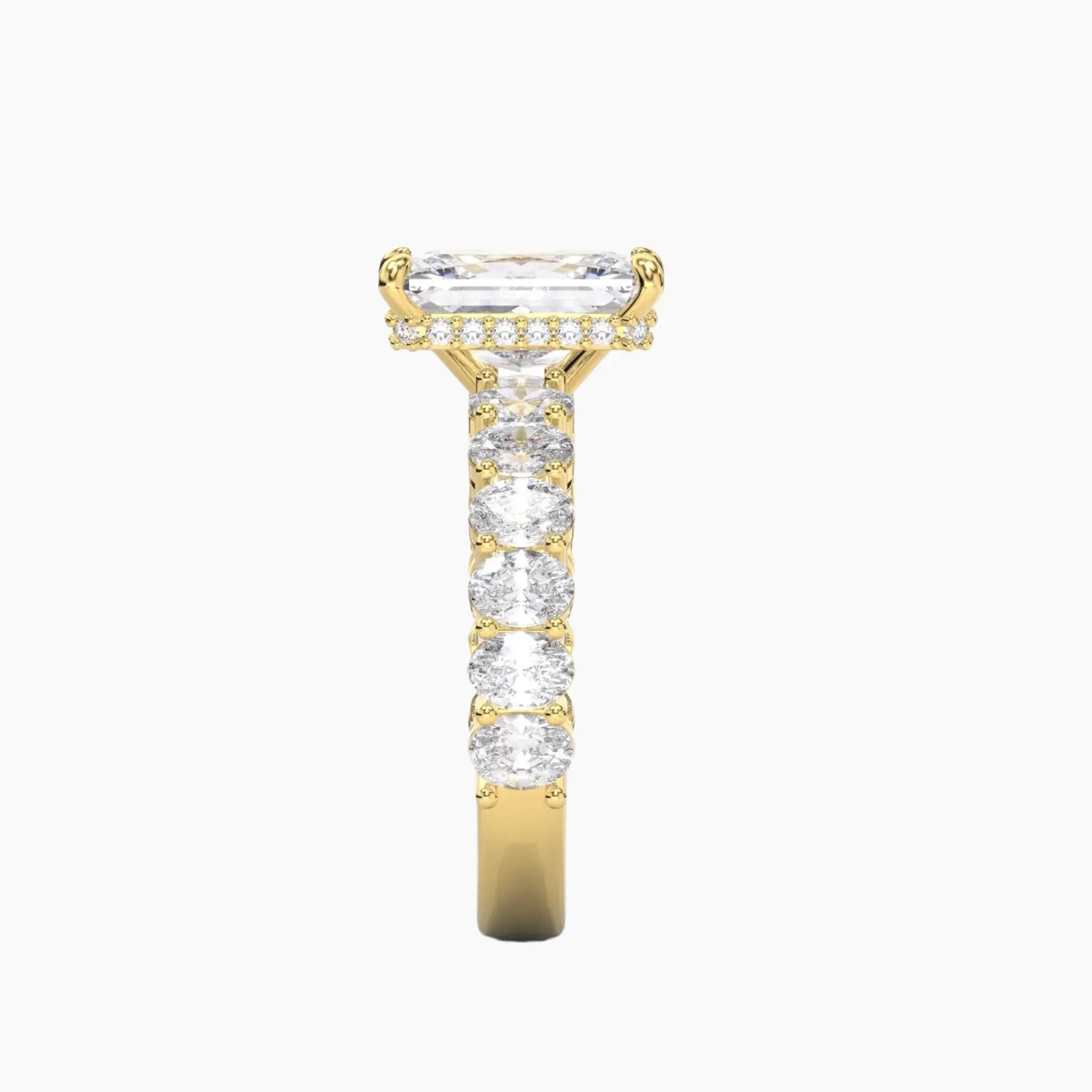 OBSER195 - Celestia Radiant engagement ring setting view 6