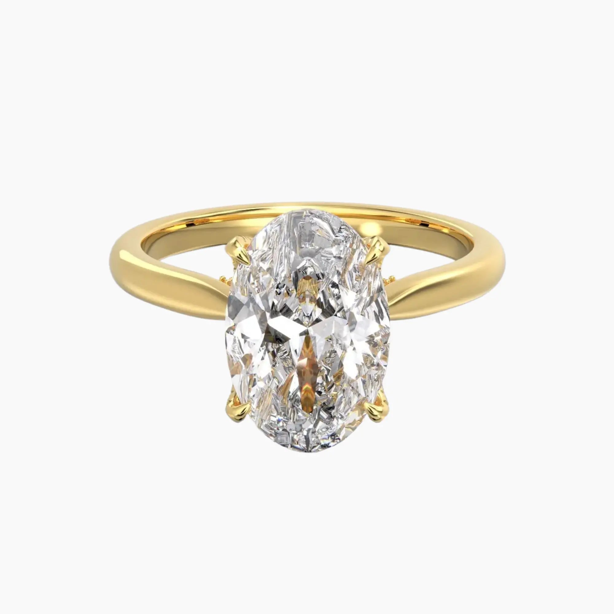 OBSER193 - Rosette Oval engagement ring setting view 4