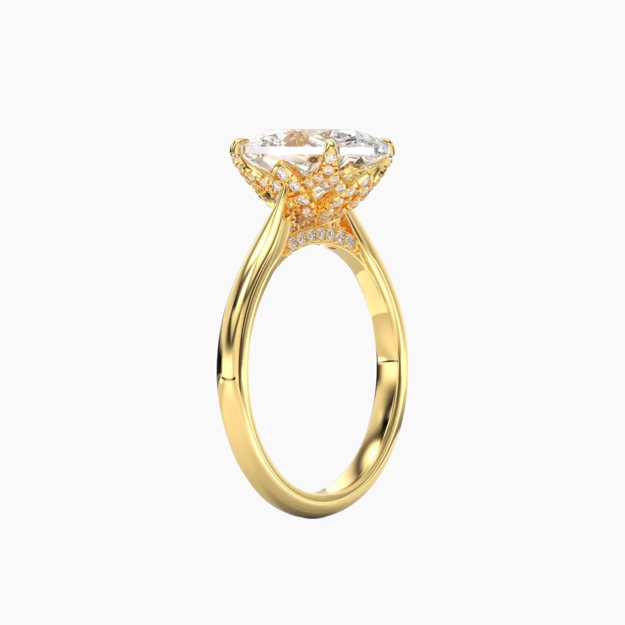 OBSER193 - Rosette Oval engagement ring setting view 5