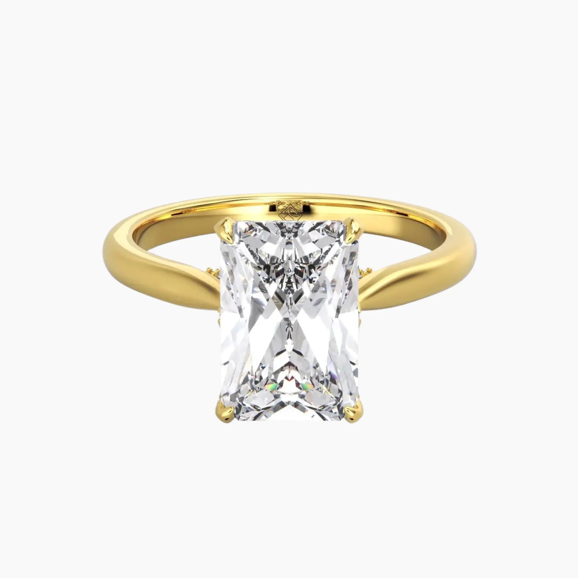 OBSER192 - Rosette Radiant engagement ring setting view 4