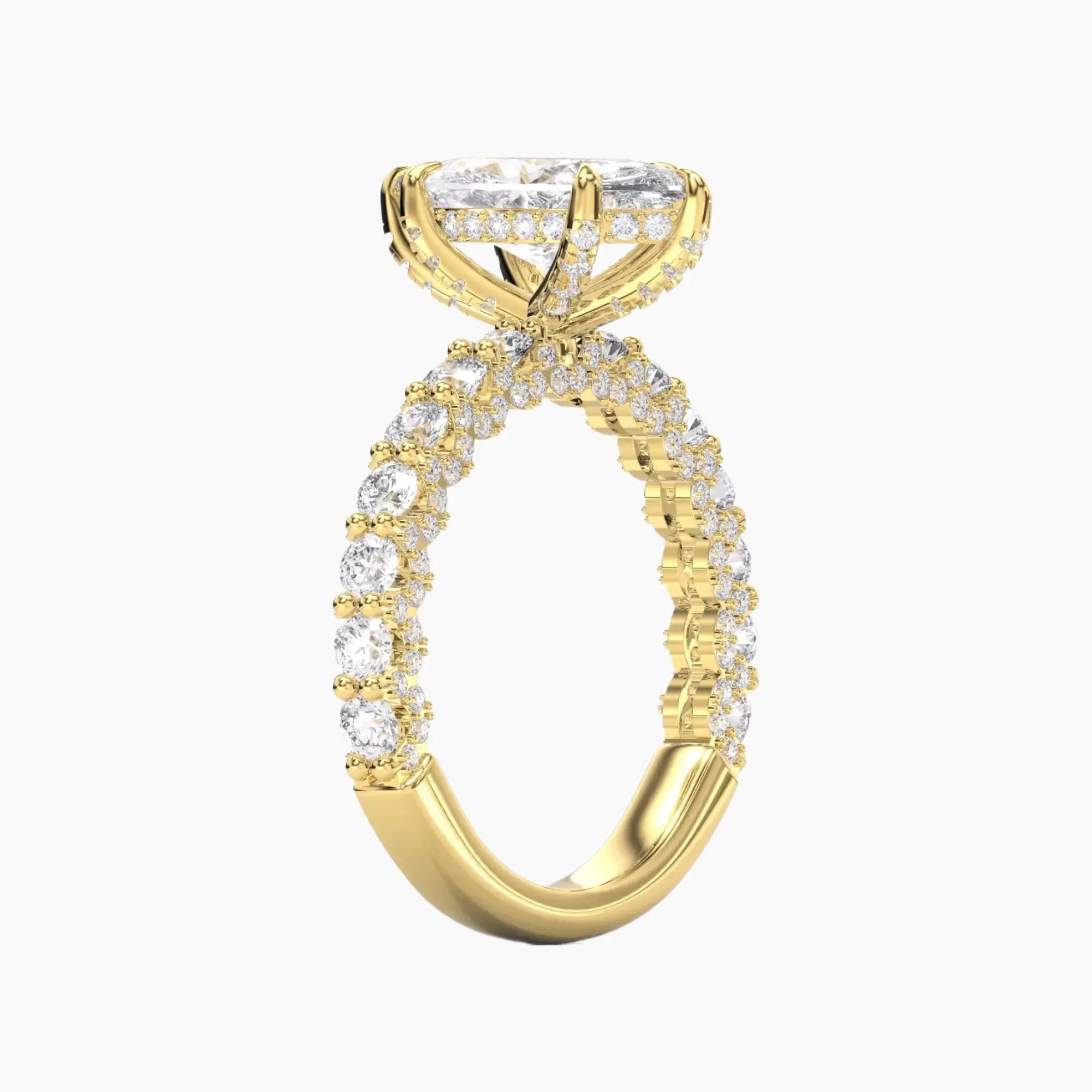 OBSER191 - Lustre Marquise engagement ring setting view 5