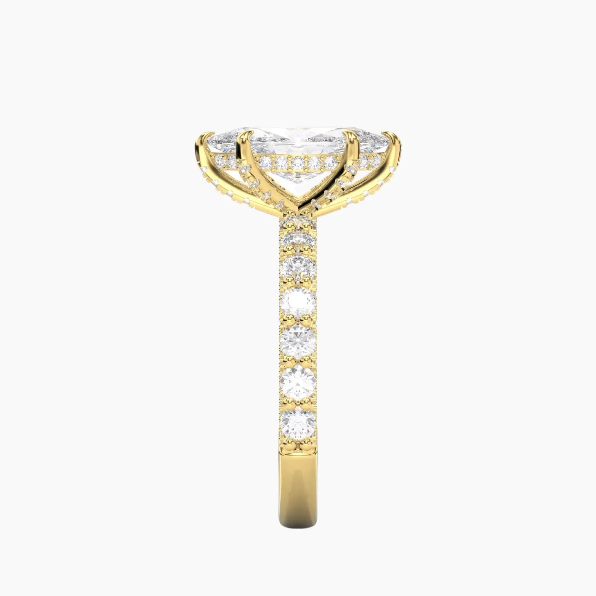 OBSER191 - Lustre Marquise engagement ring setting view 6