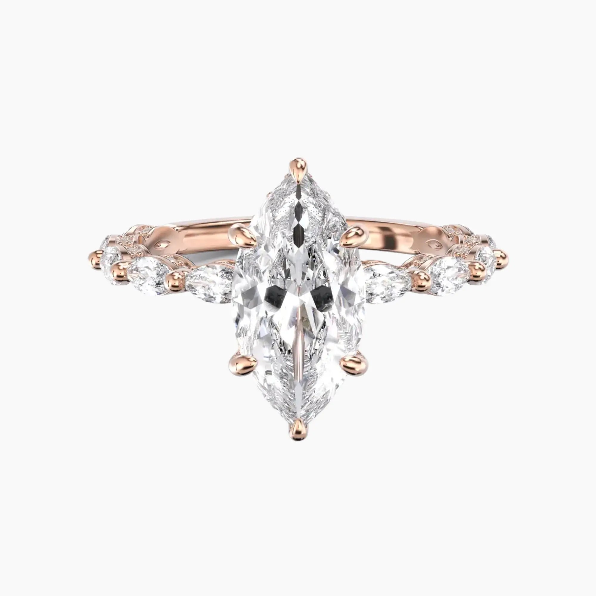 OBSER026 - Twinkle Marquise engagement ring setting view 7
