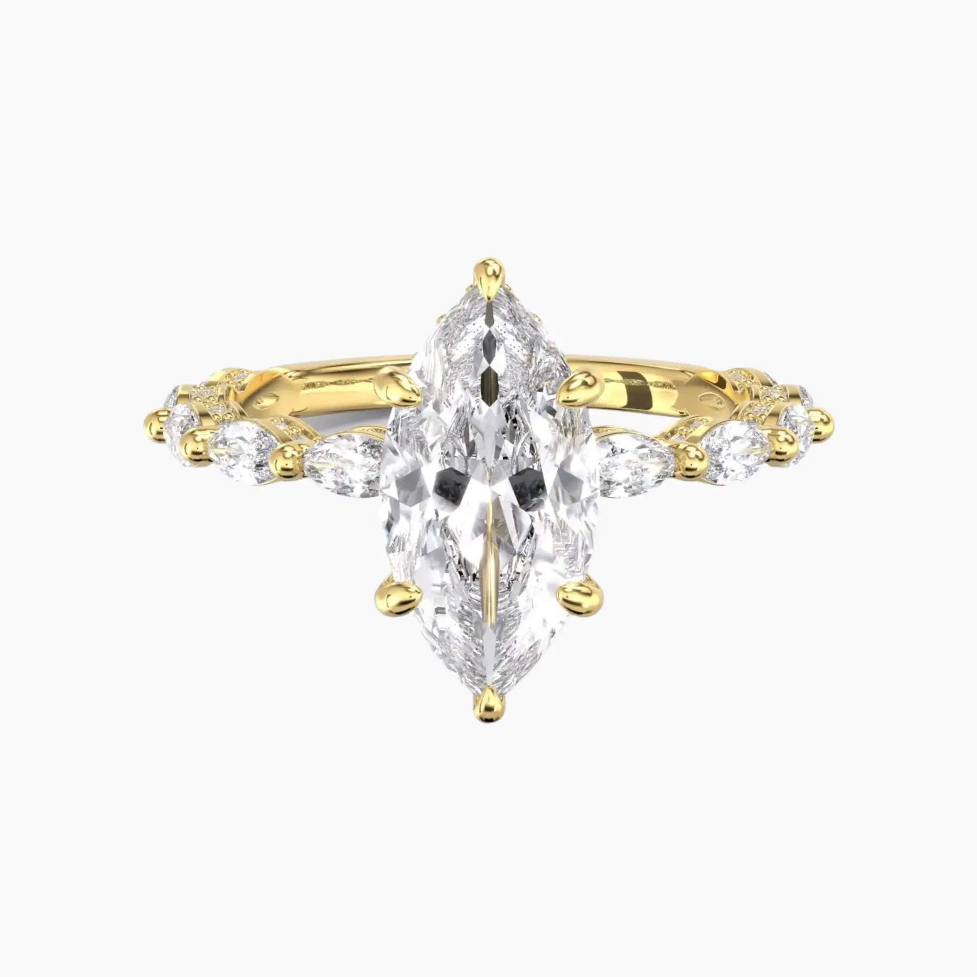 OBSER026 - Twinkle Marquise engagement ring setting view 4