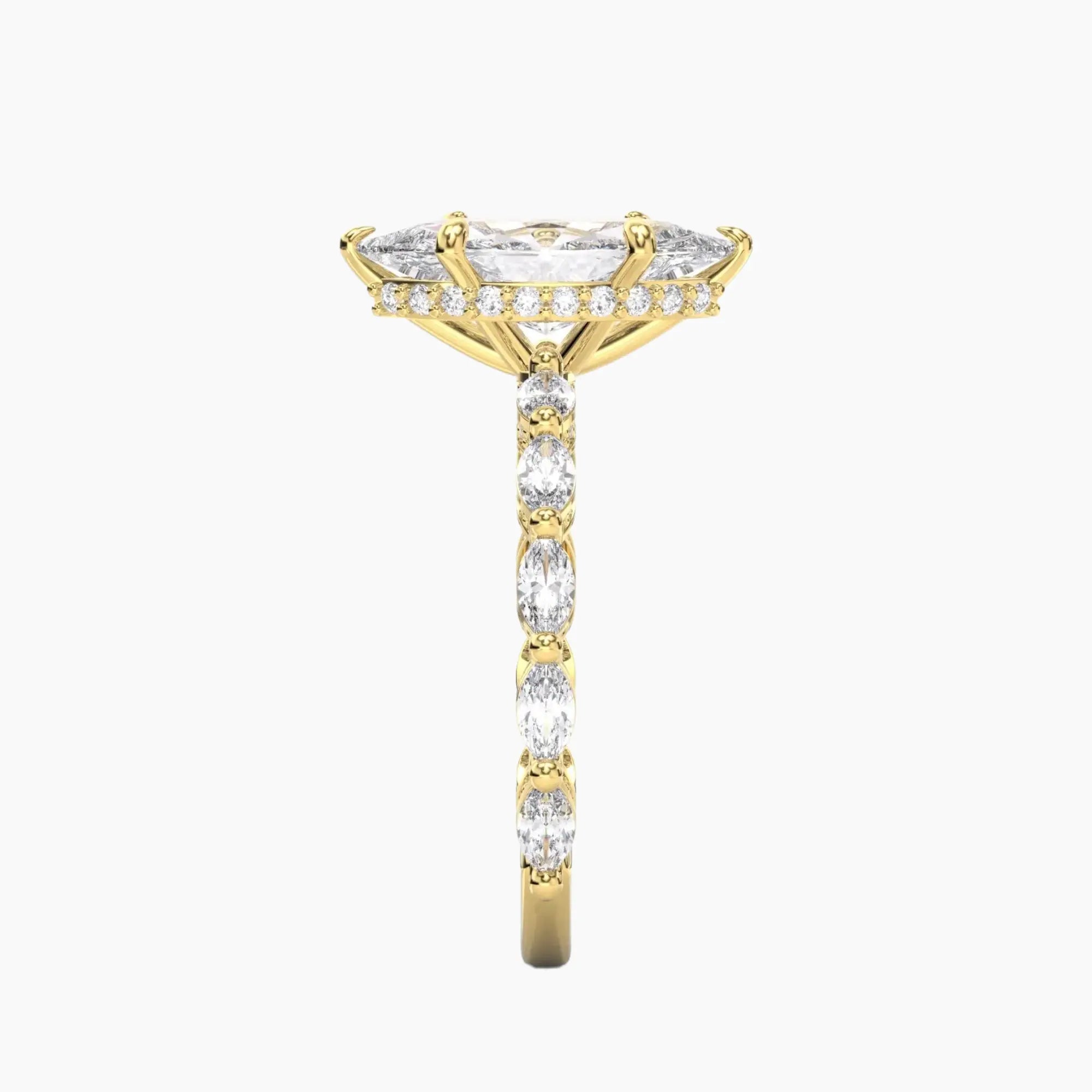 OBSER026 - Twinkle Marquise engagement ring setting view 6
