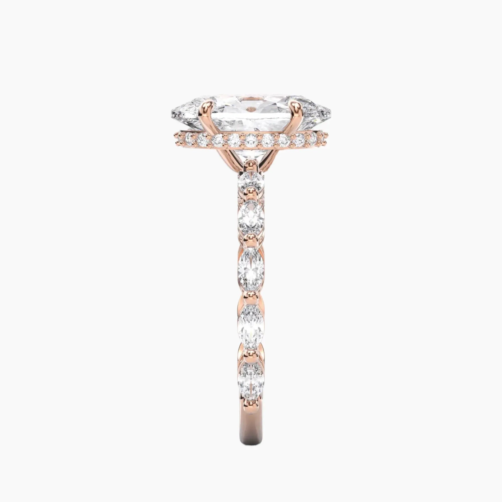 OBSER050 - Twinkle Oval engagement ring setting view 9