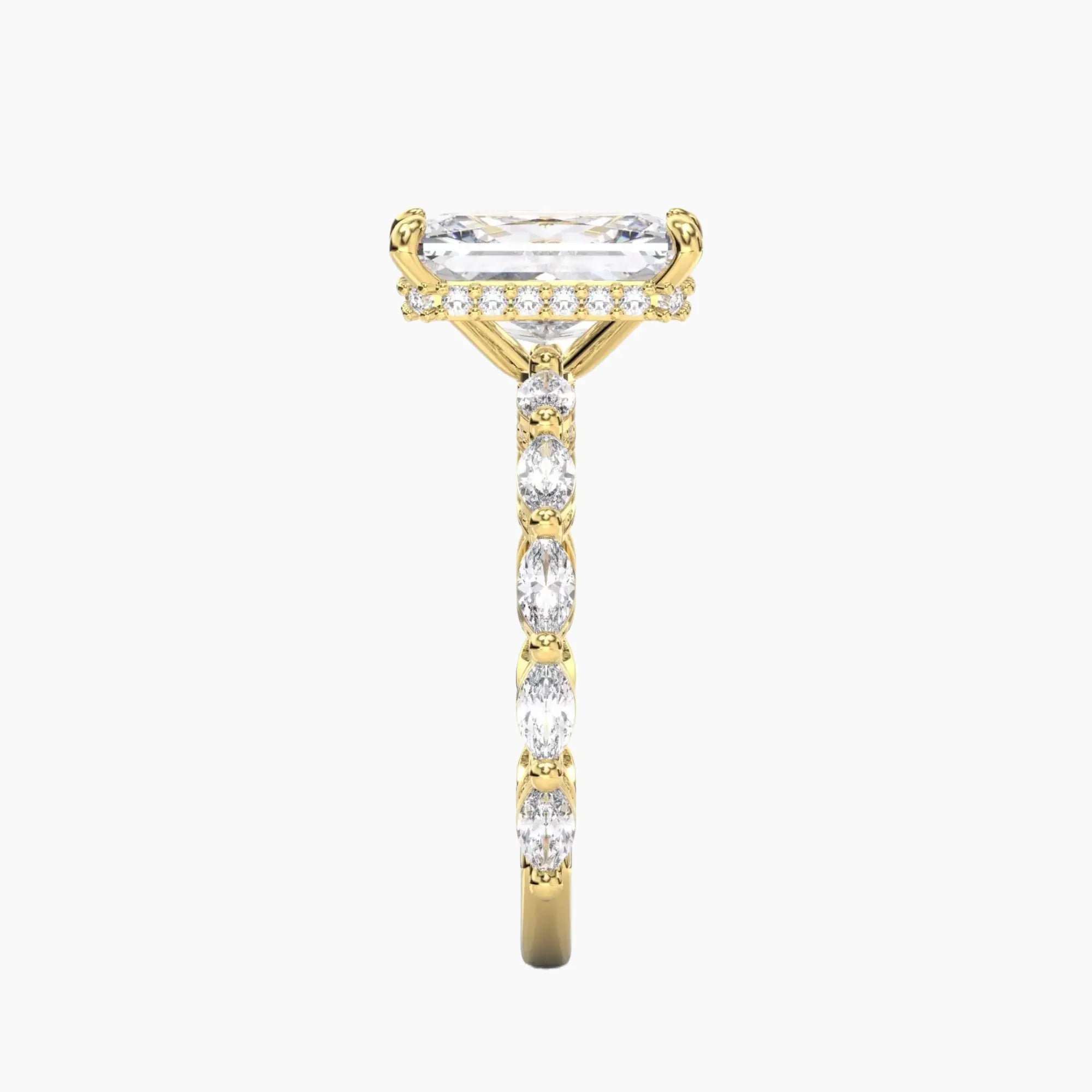 OBSER190 - Twinkle Radiant engagement ring setting view 6