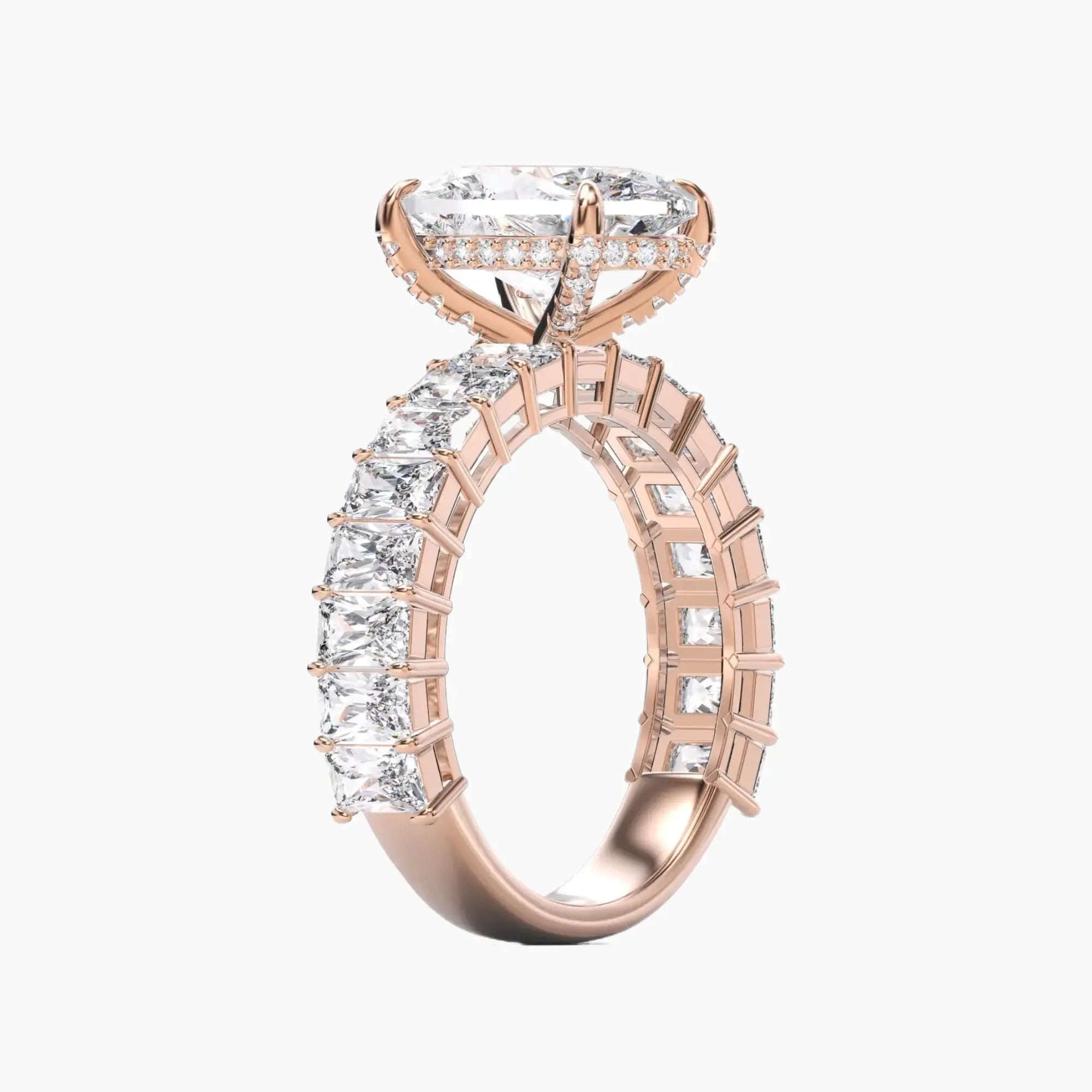 OBSER108 - Petricor Oval engagement ring setting view 8