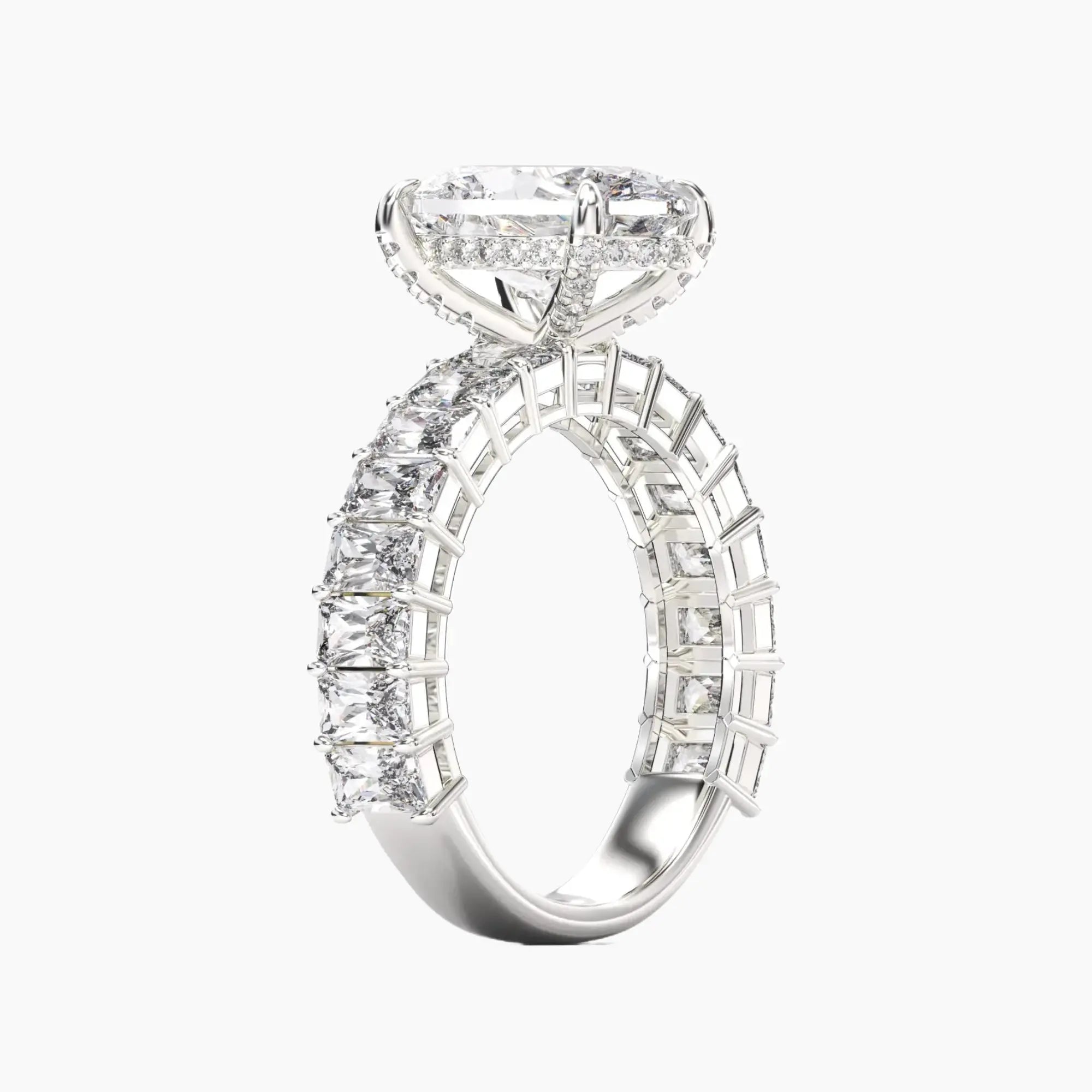 OBSER108 - Petricor Oval engagement ring setting view 2