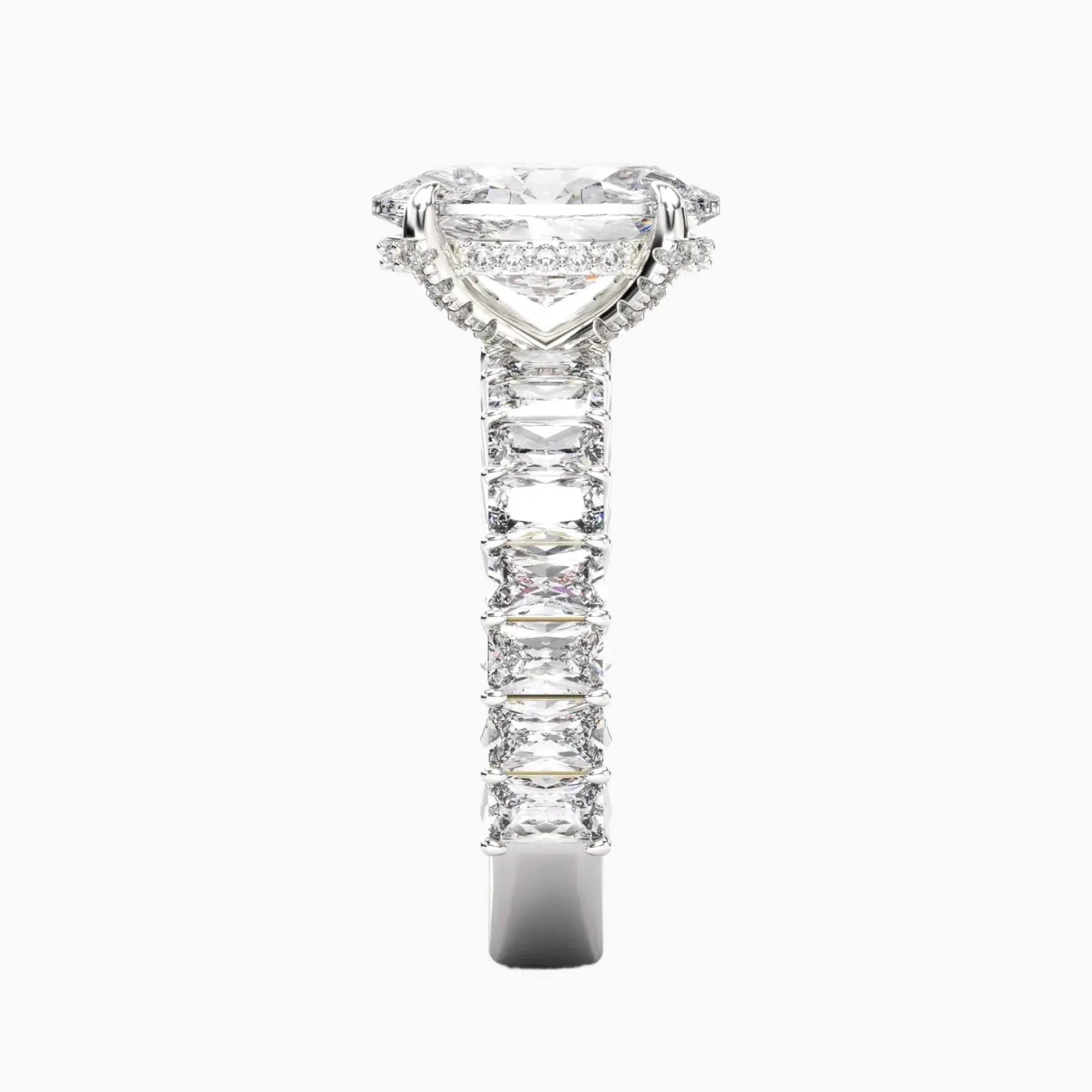 OBSER108 - Petricor Oval engagement ring setting view 3