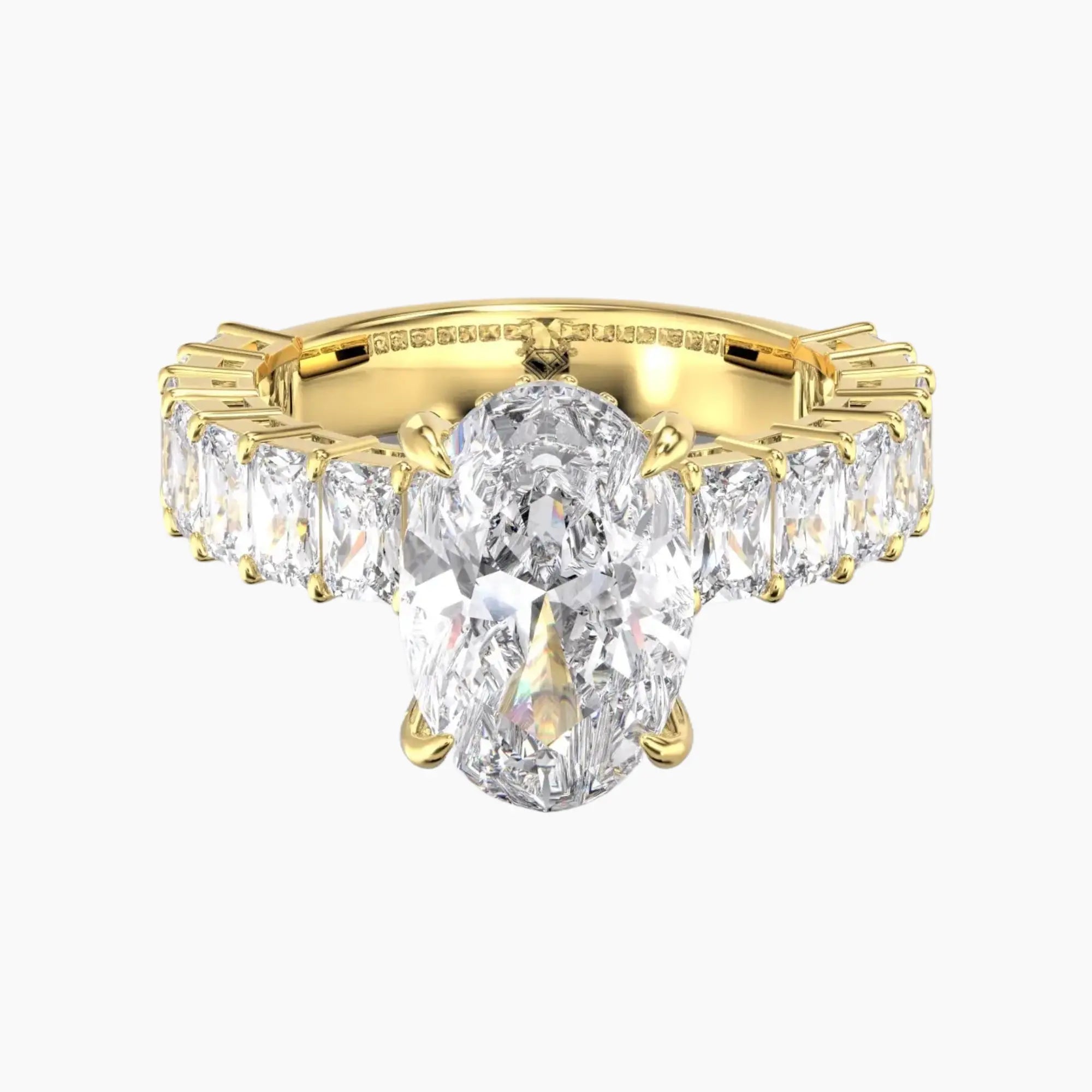 OBSER108 - Petricor Oval engagement ring setting view 4