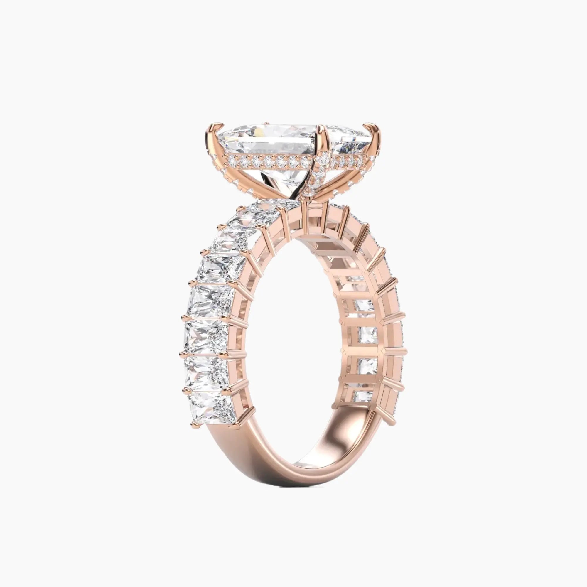 OBSER074 - Petricor Radiant engagement ring setting view 8