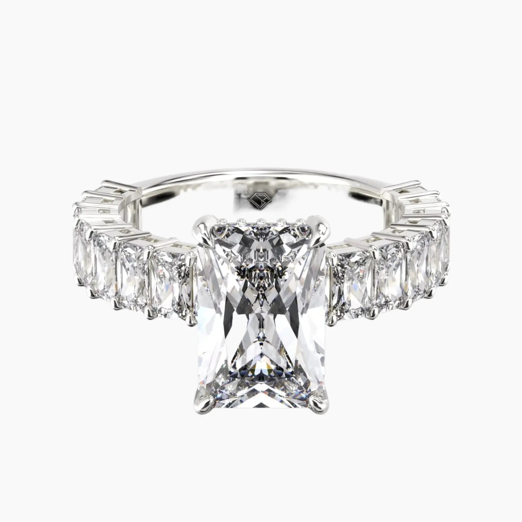 OBSER074 - Petricor Radiant engagement ring setting view 1