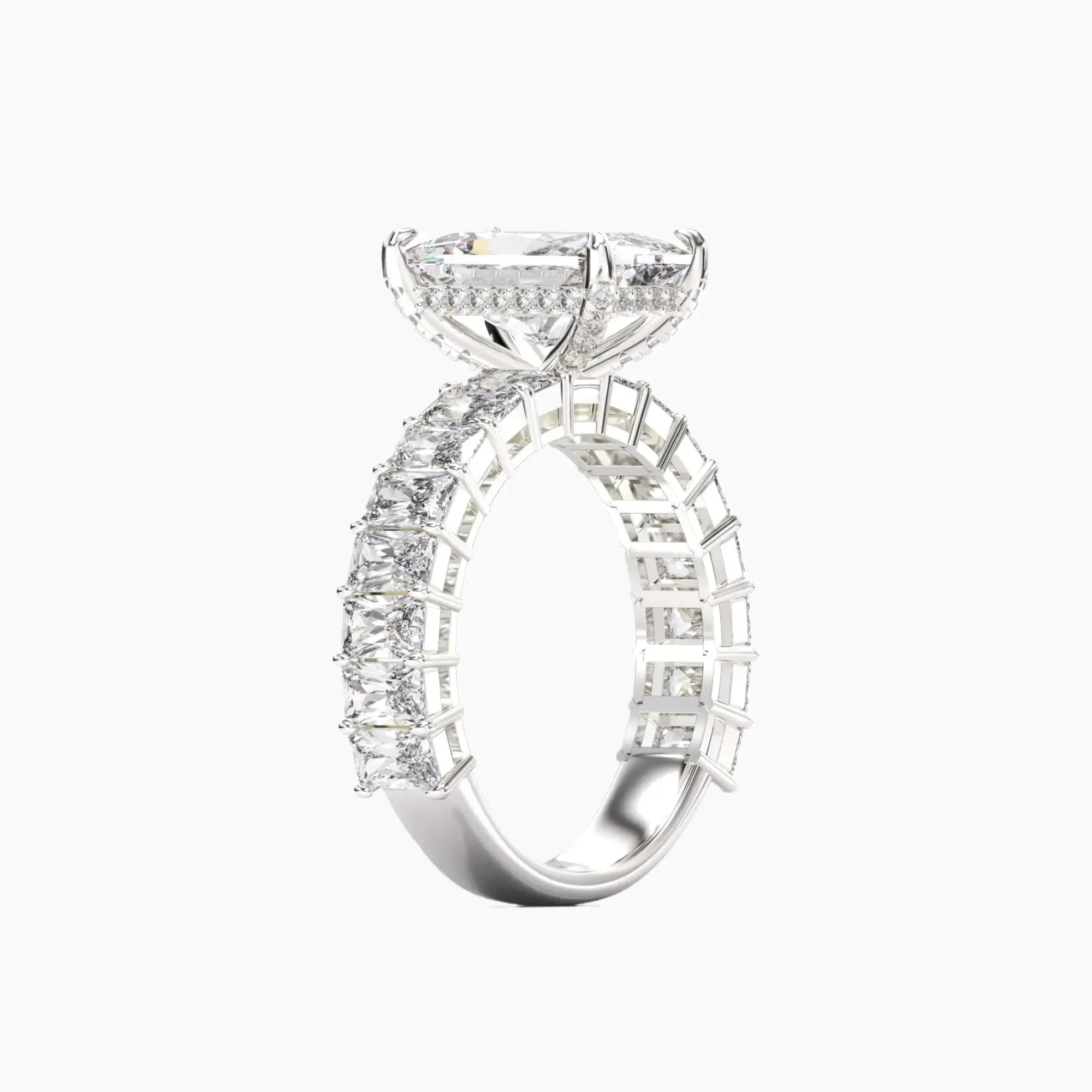 OBSER074 - Petricor Radiant engagement ring setting view 2