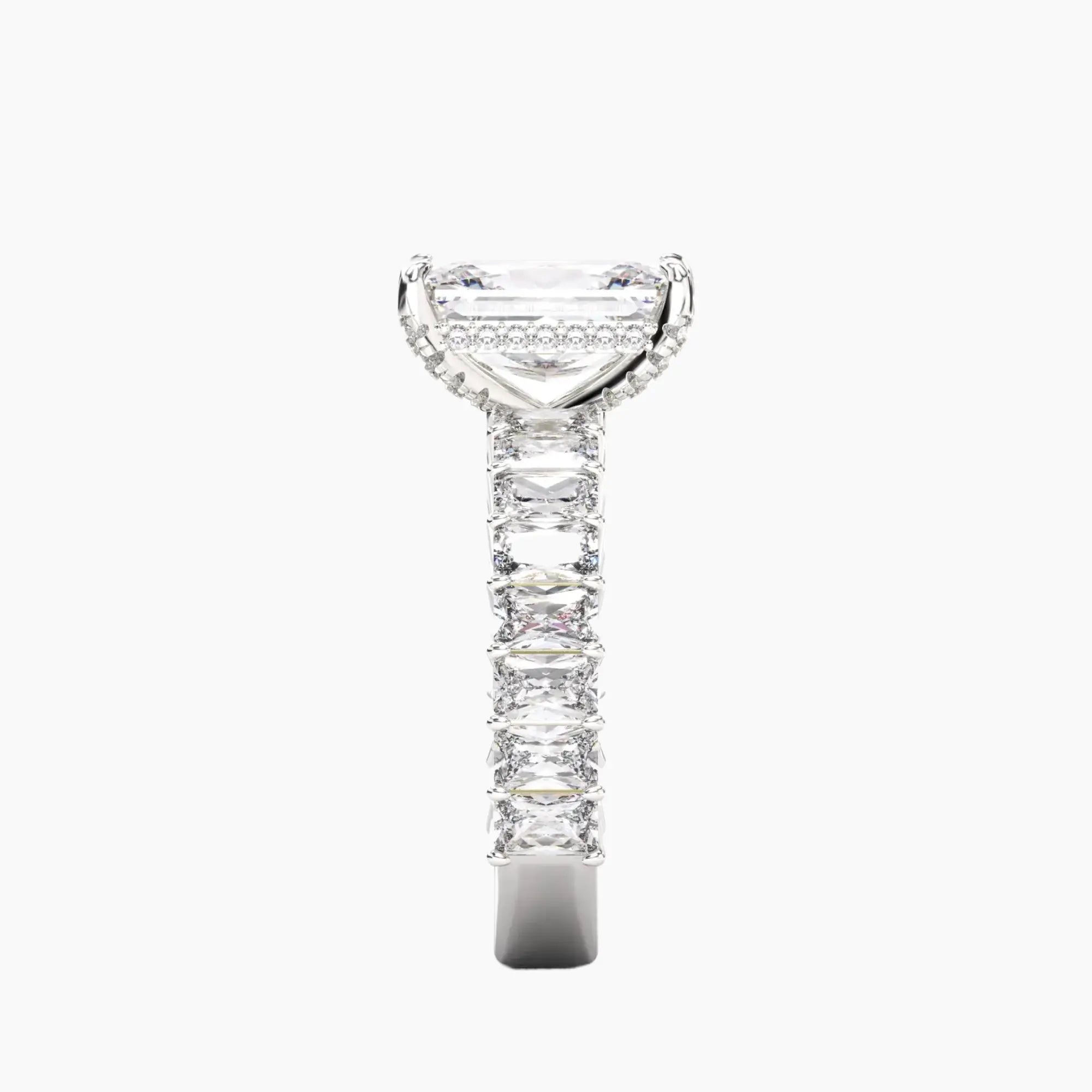 OBSER074 - Petricor Radiant engagement ring setting view 3