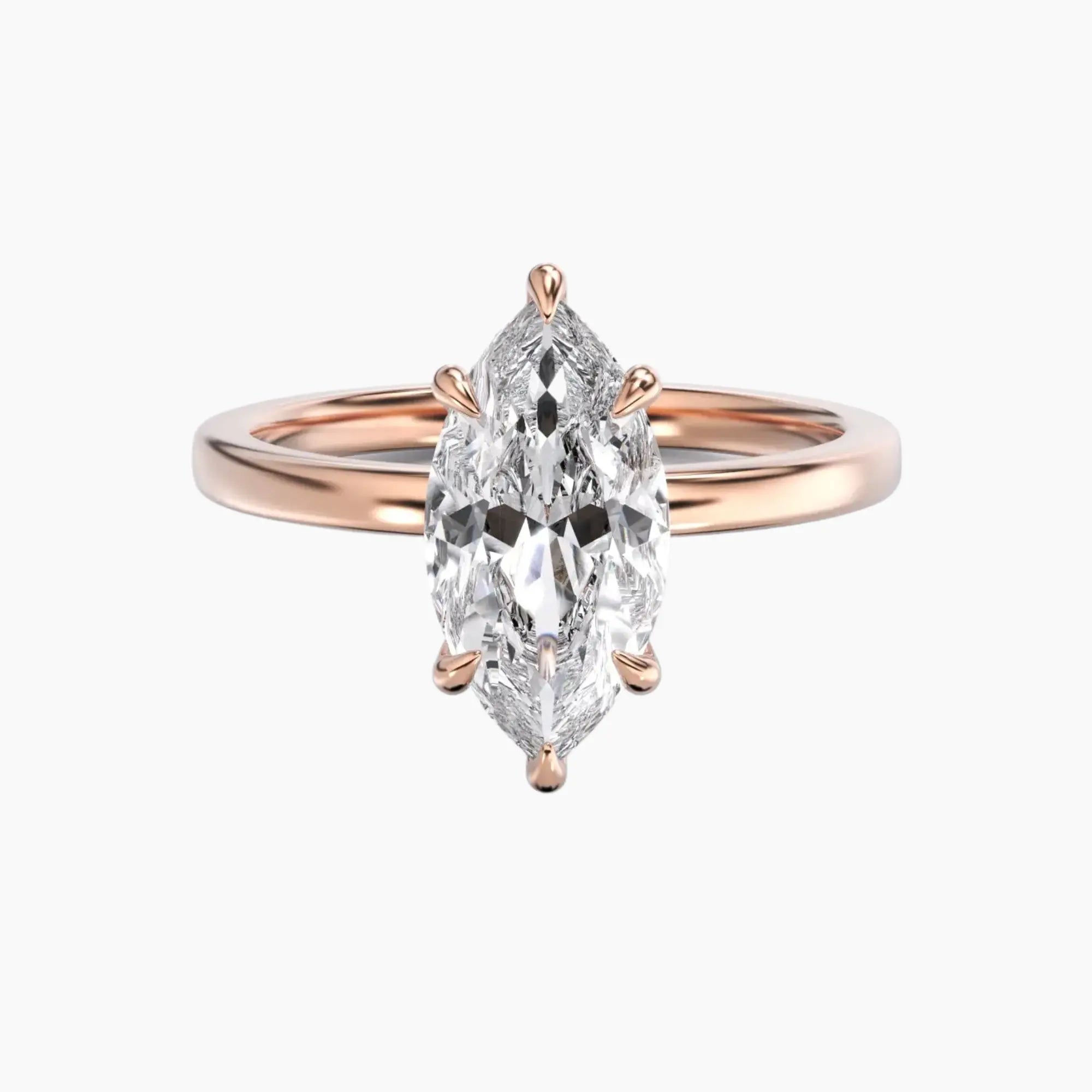 OBSER188 - Beryl Marquise engagement ring setting view 7