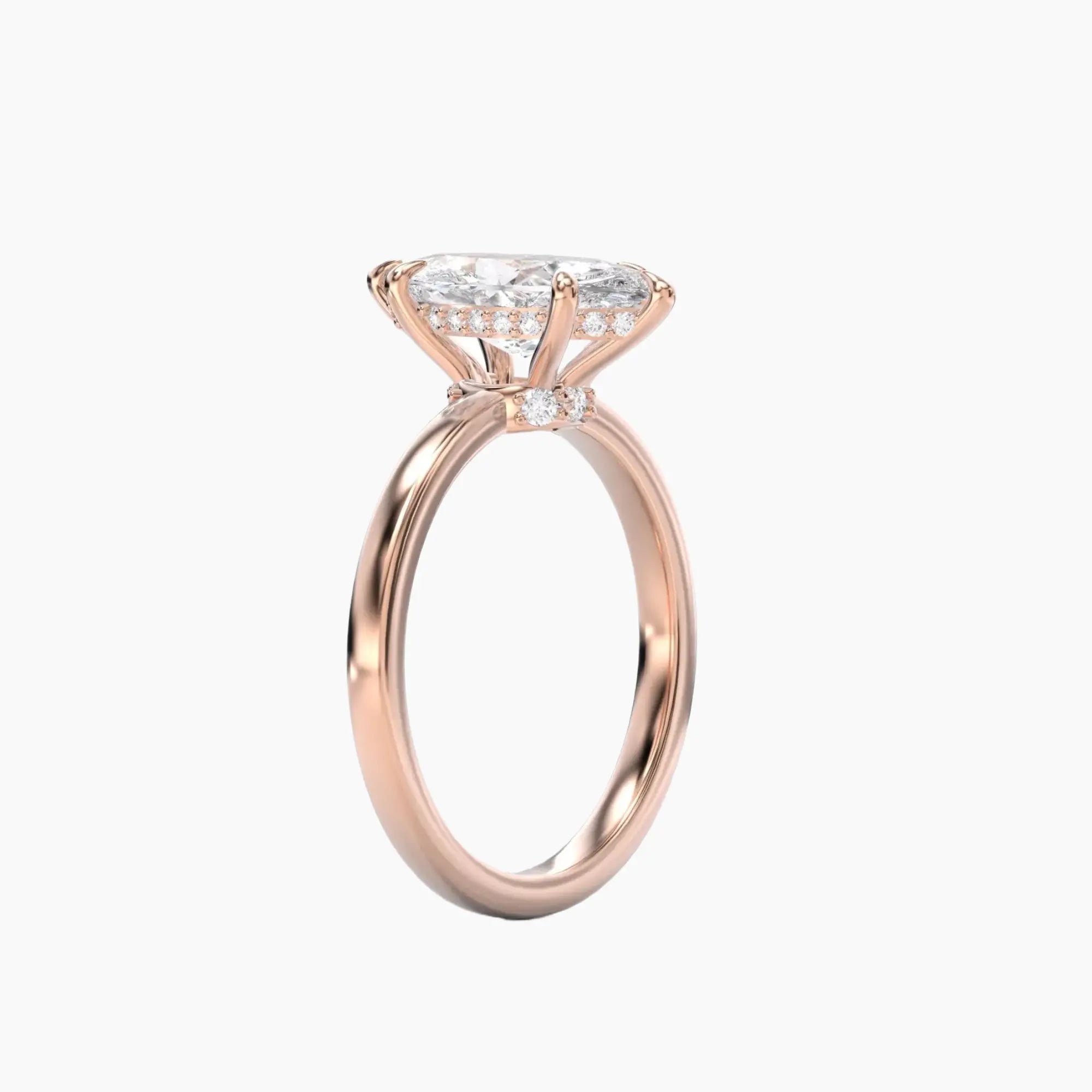 OBSER188 - Beryl Marquise engagement ring setting view 8