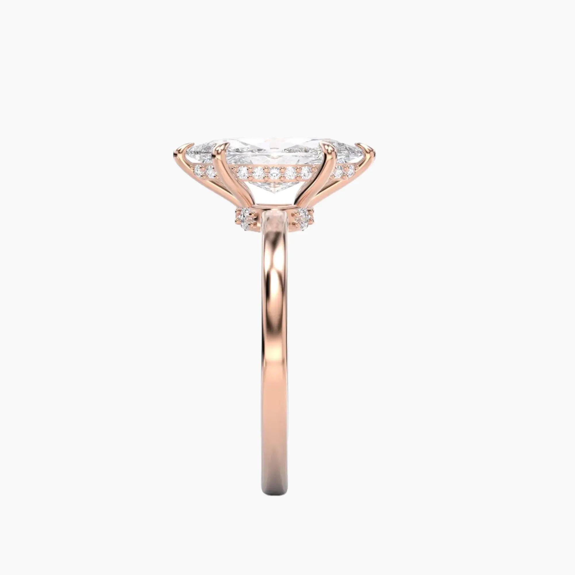 OBSER188 - Beryl Marquise engagement ring setting view 9