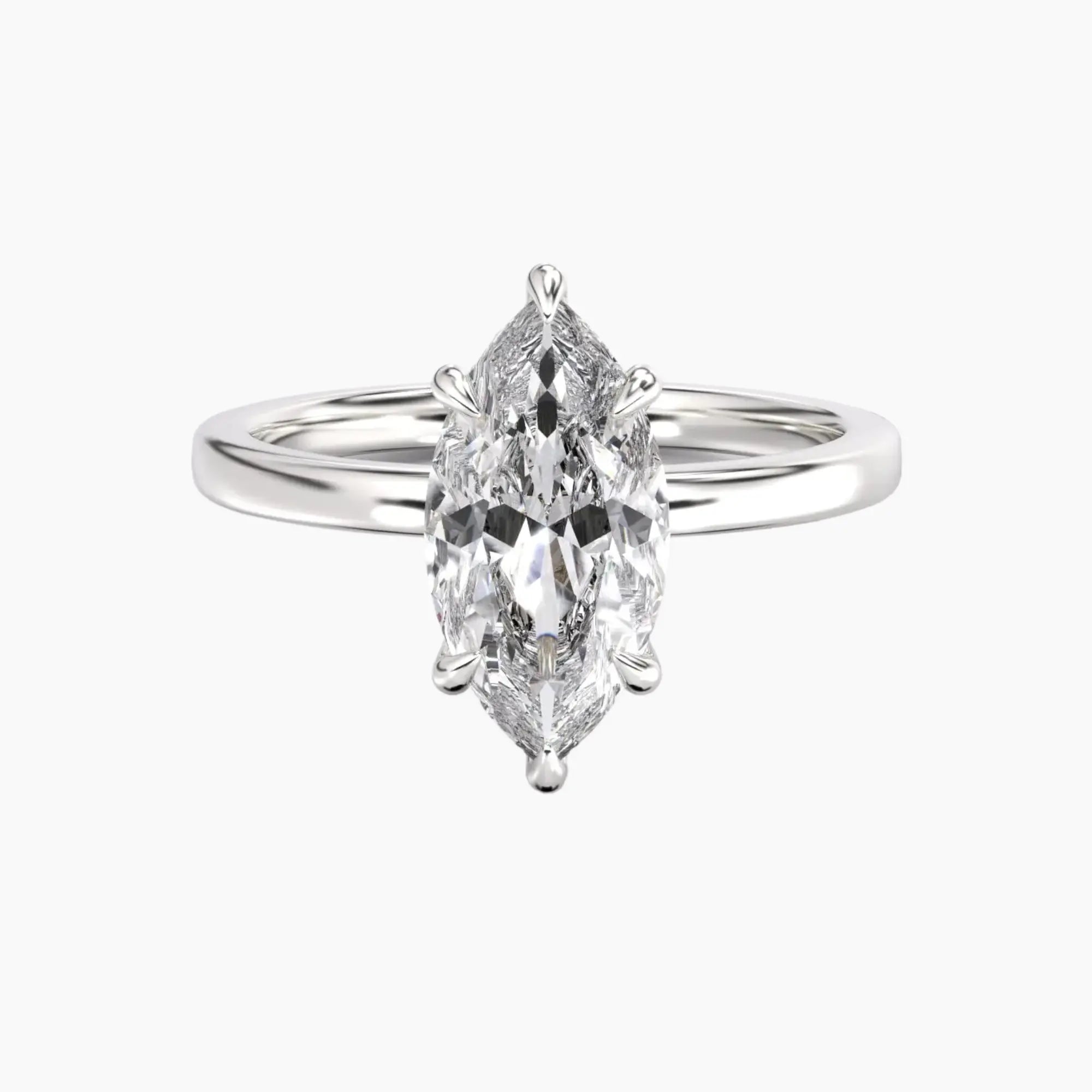 OBSER188 - Beryl Marquise engagement ring setting view 1