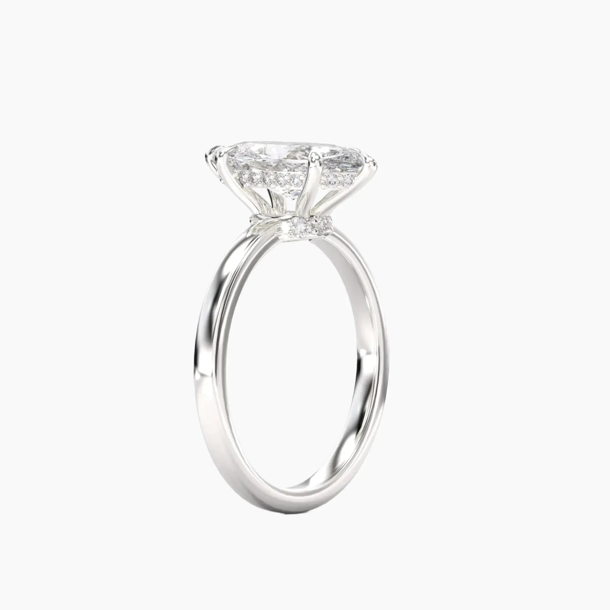 OBSER188 - Beryl Marquise engagement ring setting view 2