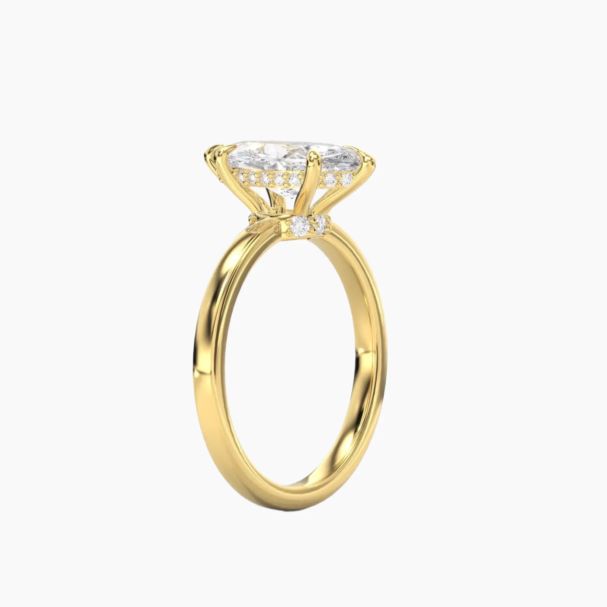 OBSER188 - Beryl Marquise engagement ring setting view 5