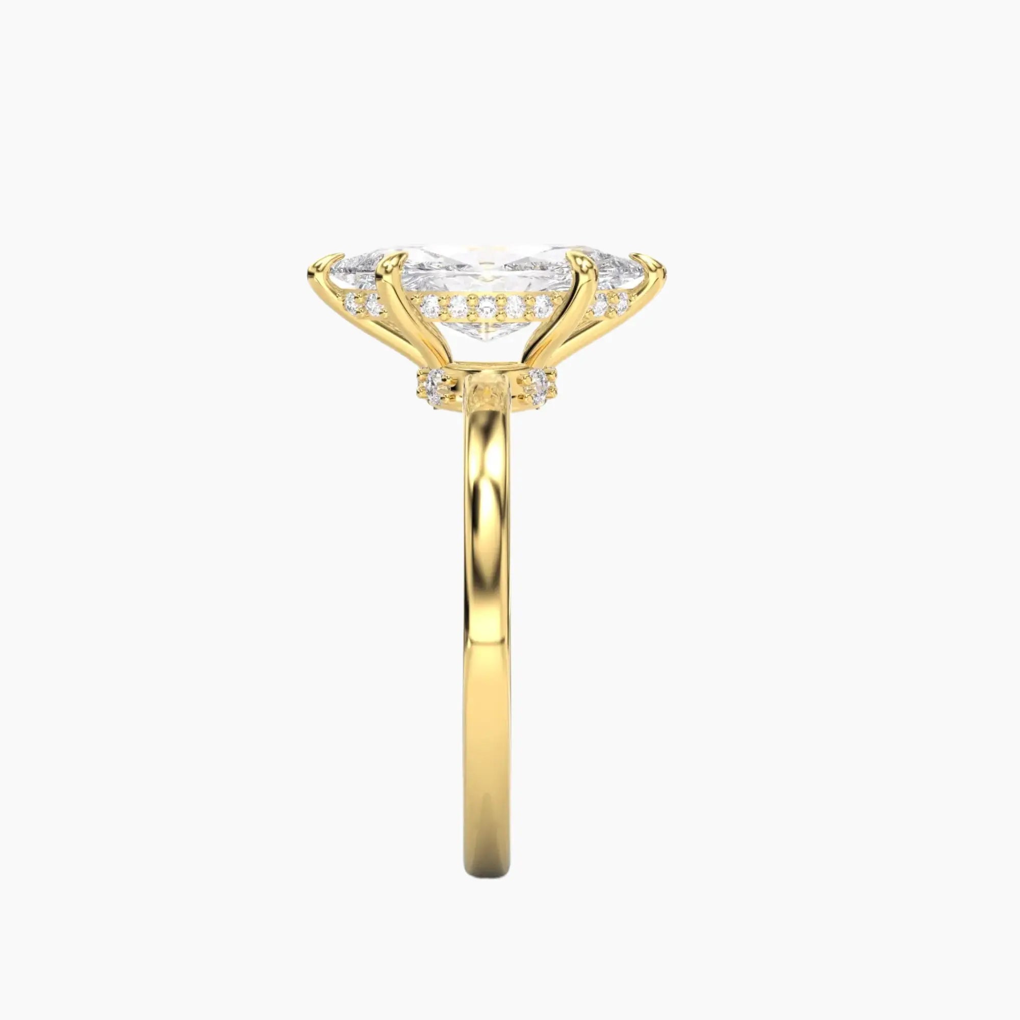 OBSER188 - Beryl Marquise engagement ring setting view 6