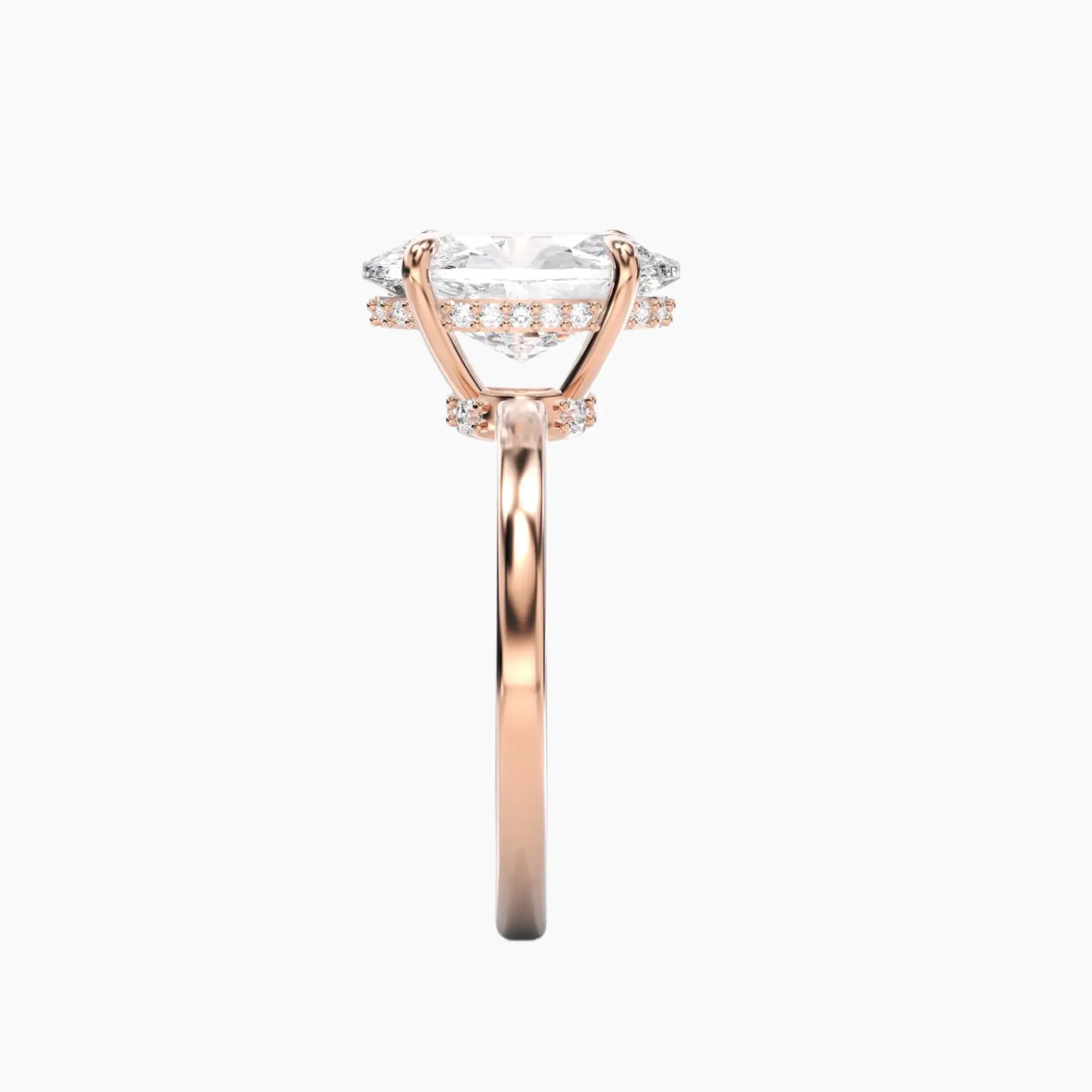 OBSER073 - Beryl Oval engagement ring setting view 9