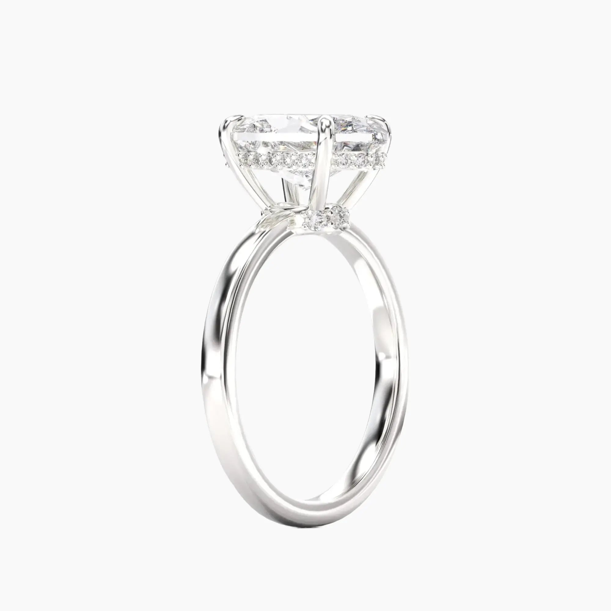 OBSER073 - Beryl Oval engagement ring setting view 2