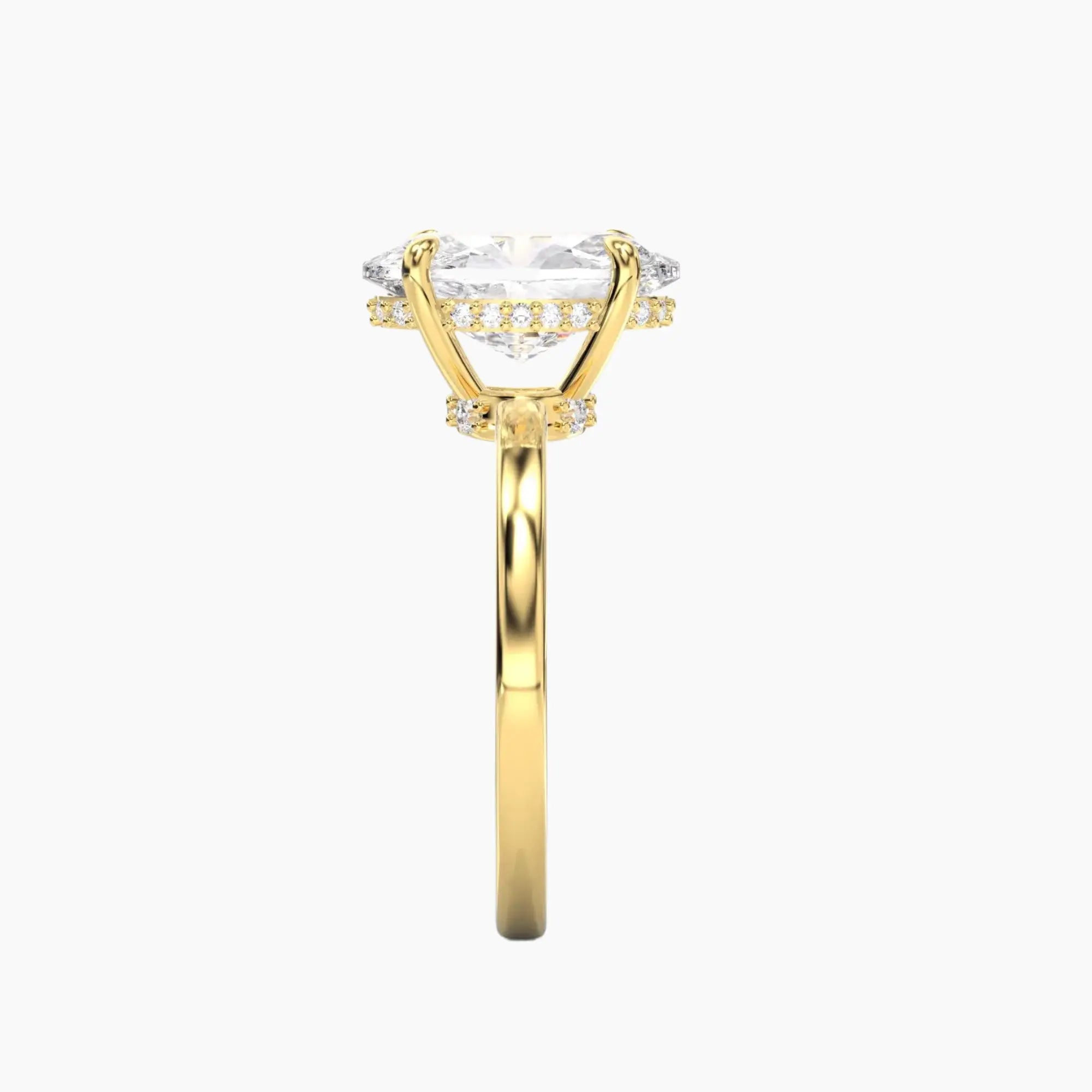 OBSER073 - Beryl Oval engagement ring setting view 6